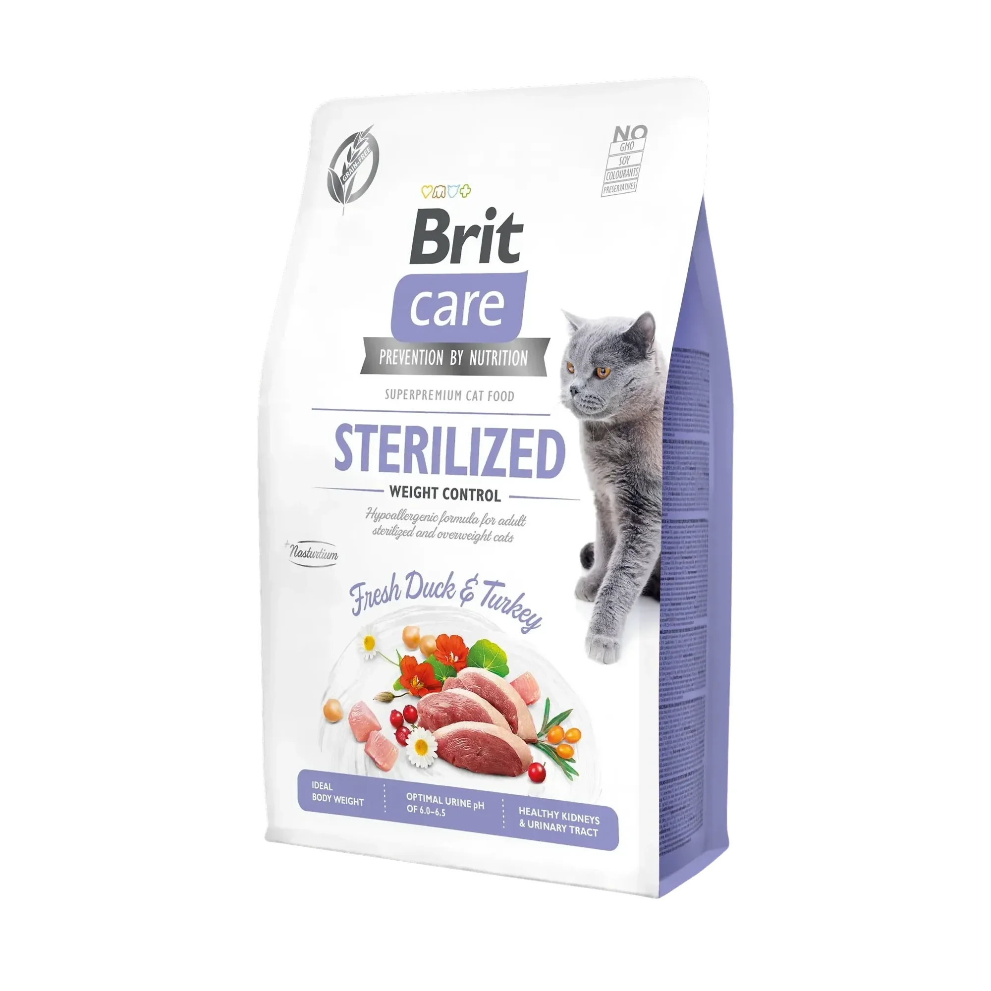 Brit Care Brit Care Grain-Free Sterilized Ördek ve Hindili Kısırlaştırılmış Yetişkin Kedi Maması 2 KG