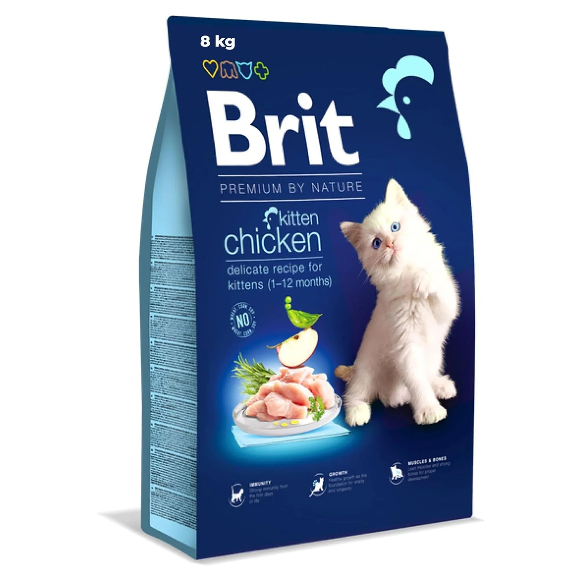 Brit Care Brit Premium By Nature Tavuklu Yavru Kedi Maması 8 KG