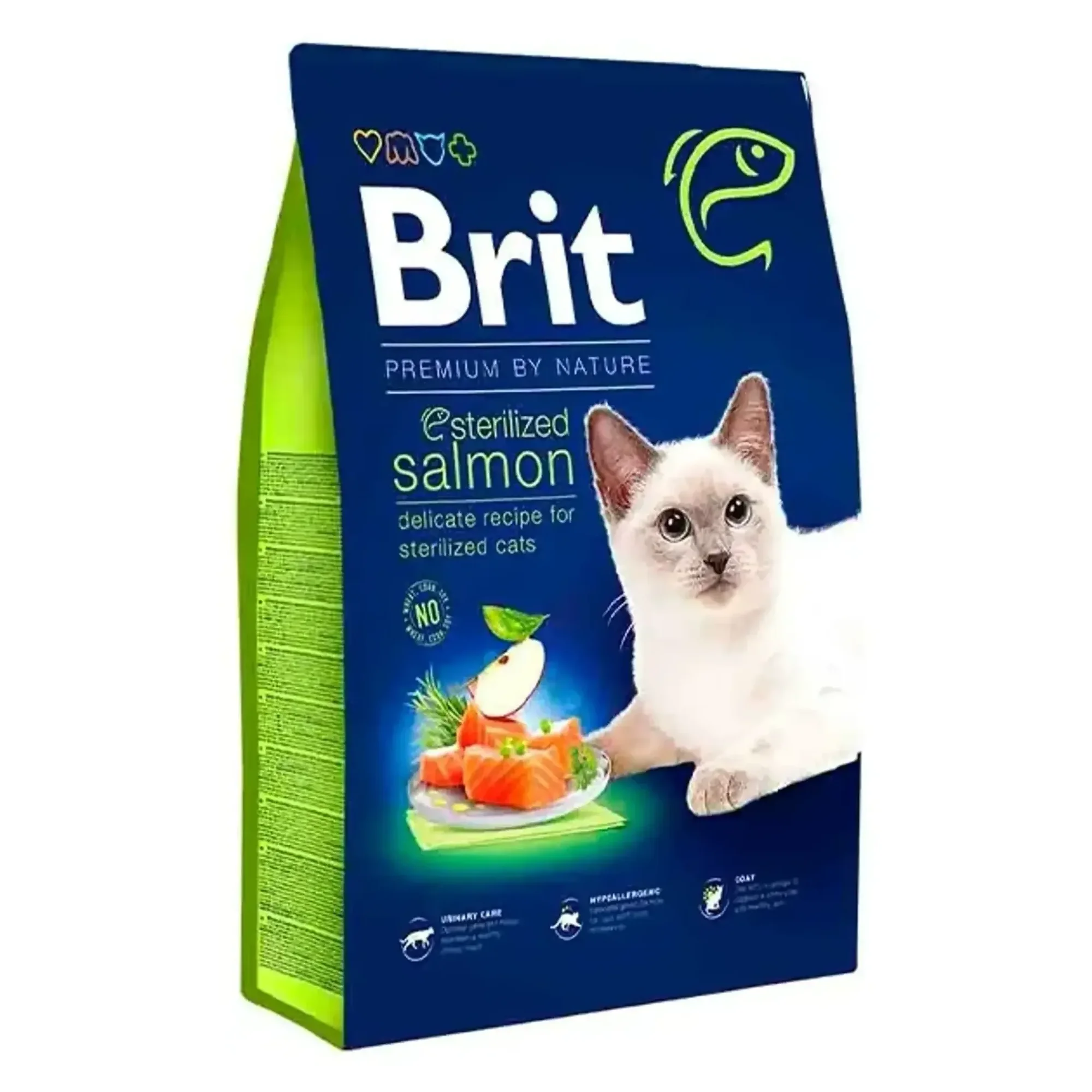 Brit Care Brit Premium By Nature Somonlu Kısırlaştırılmış Yetişkin Kedi Maması 8 KG