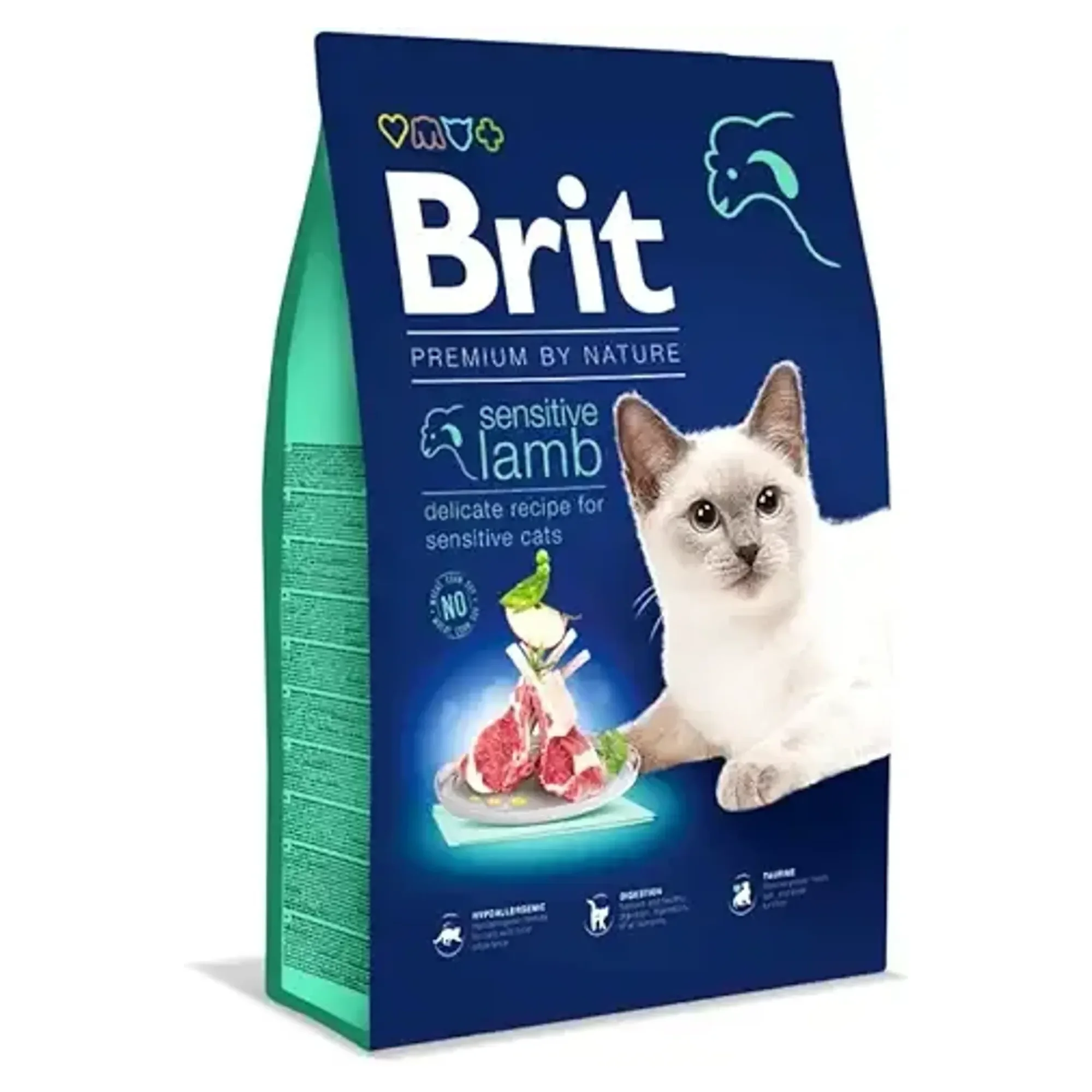 Brit Care Brit Premium By Nature Hipoalerjenik Sensitive Kuzu Etli Yetişkin Kedi Maması 8 KG