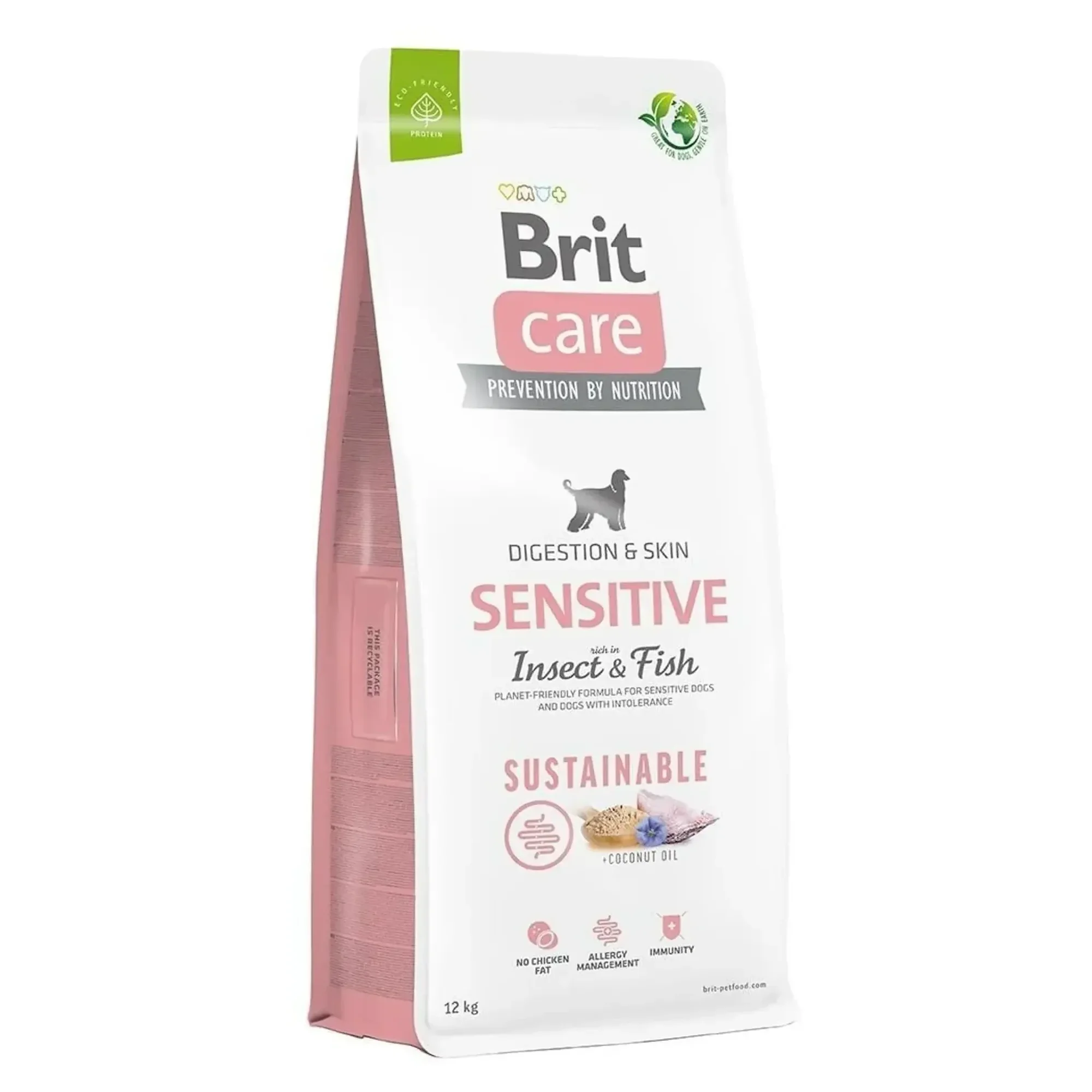 Brit Care Brit Care Sensitive Digeston & Skin Balıklı ve Larva Proteinli Yetişkin Köpek Maması 12 KG