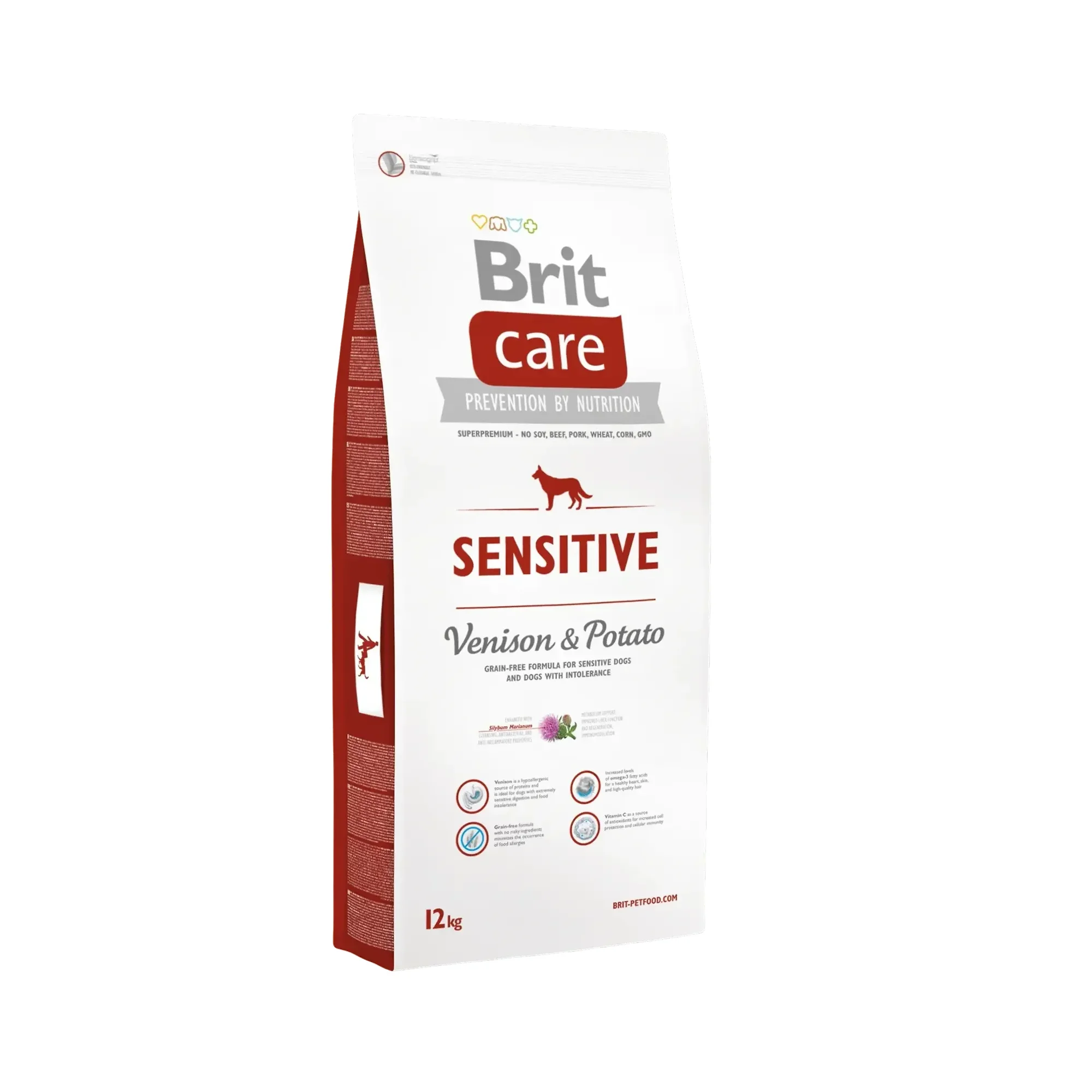 Brit Care Brit Care Sensitive Hassas Sindirim ve Deri Mono Protein Tahılsız Geyik Etli Yetişkin Köpek Maması 12 KG