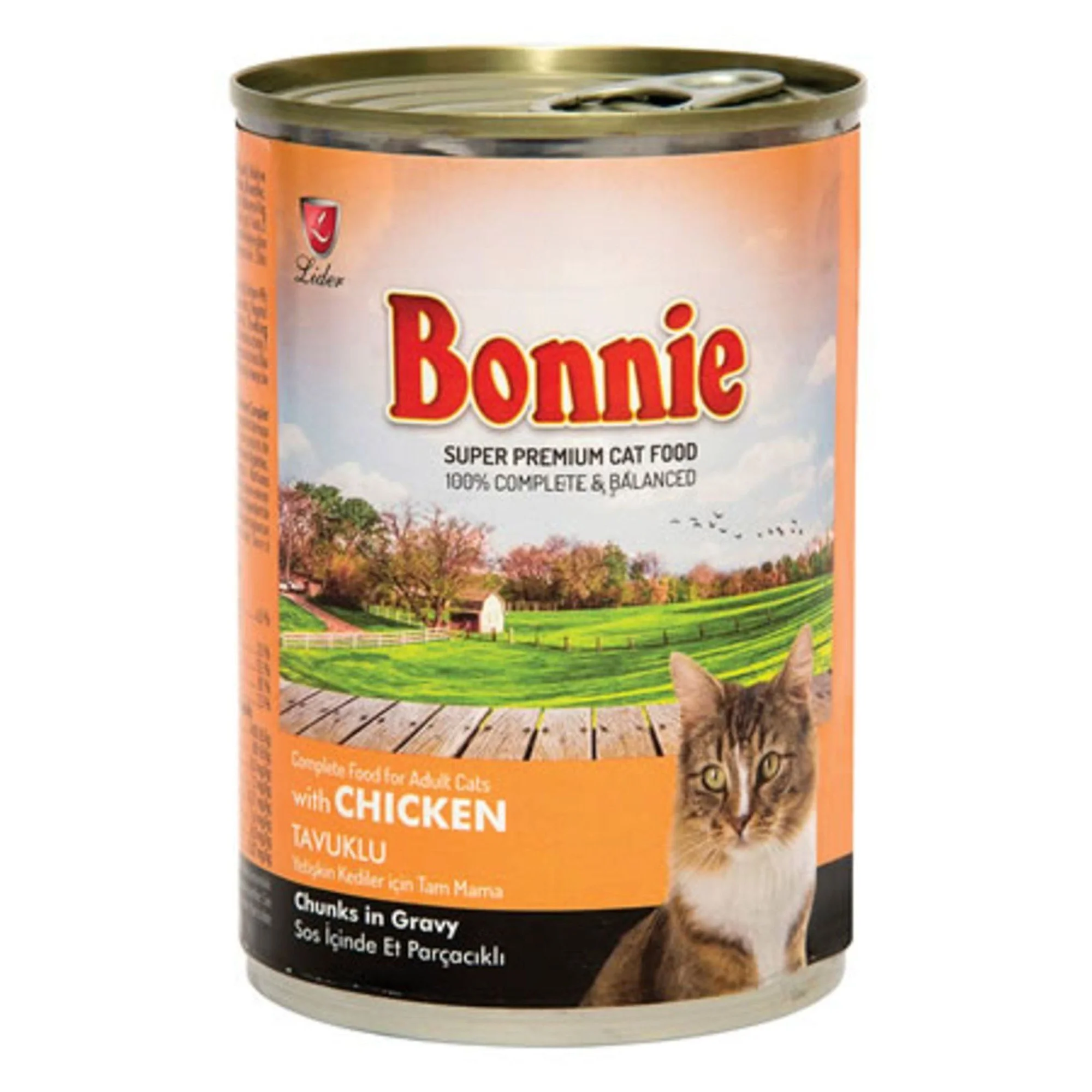 Bonnie Bonnie Sos içinde Et Parçacıklı Tavuklu Yetişkin Kedi Maması 400 G