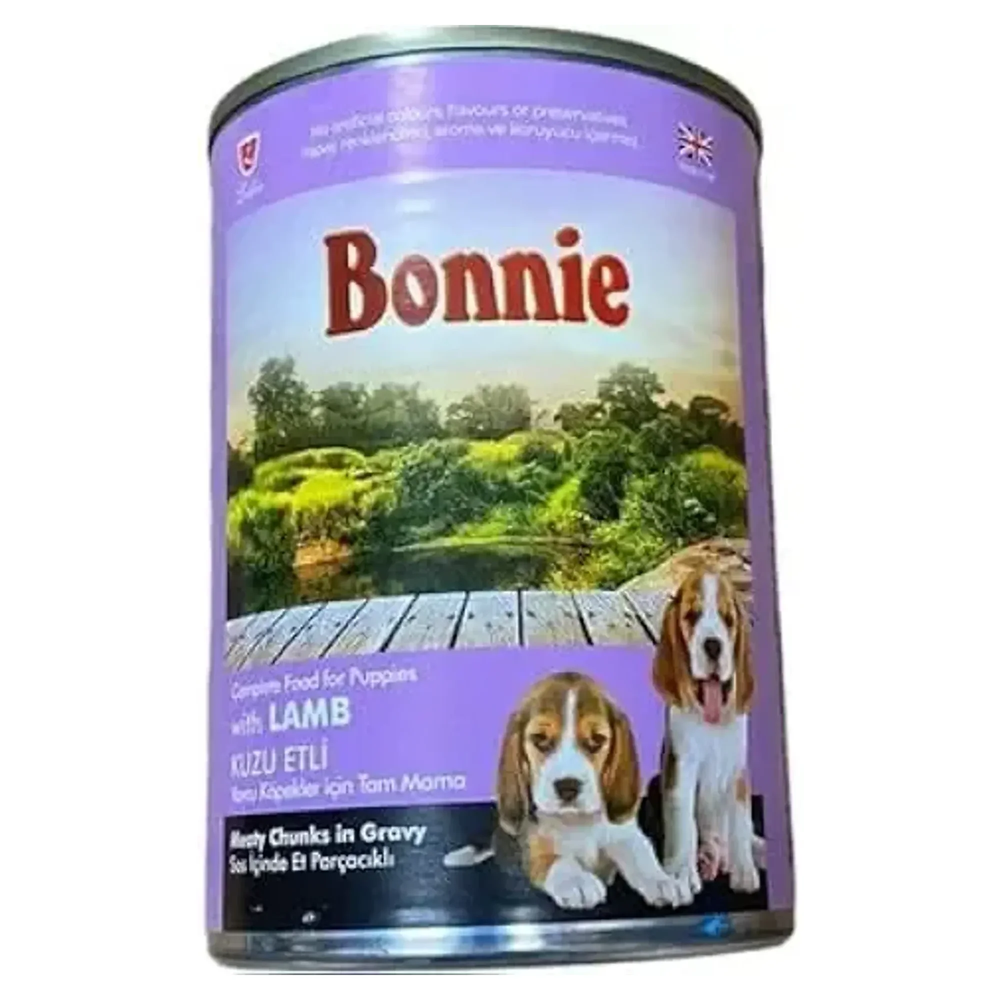 Bonnie Sos içinde Et Parçacıklı Kuzu Etli Yavru Köpek Maması 400 G
