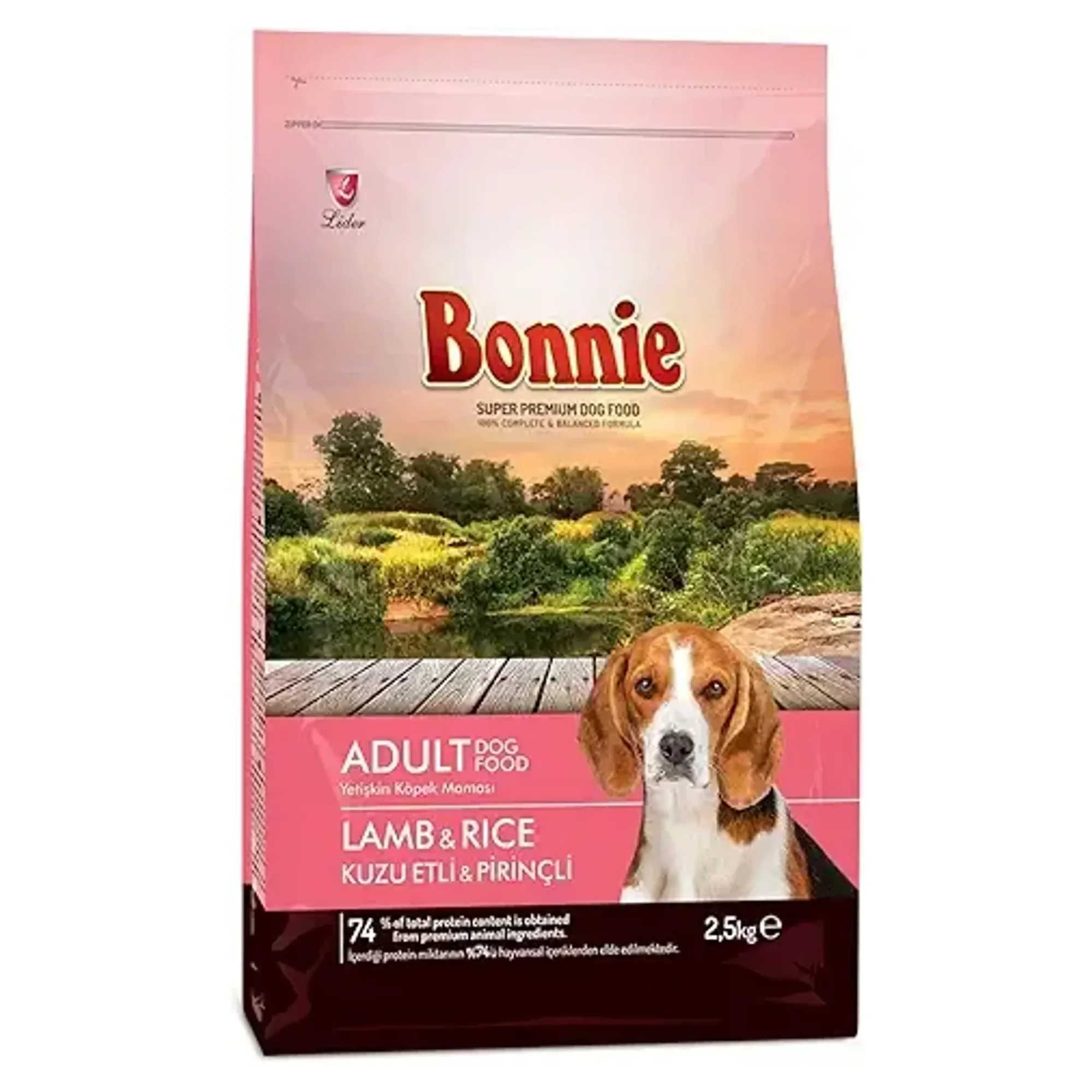 Bonnie Kuzu Etli Yetişkin Köpek Maması 2.5 KG