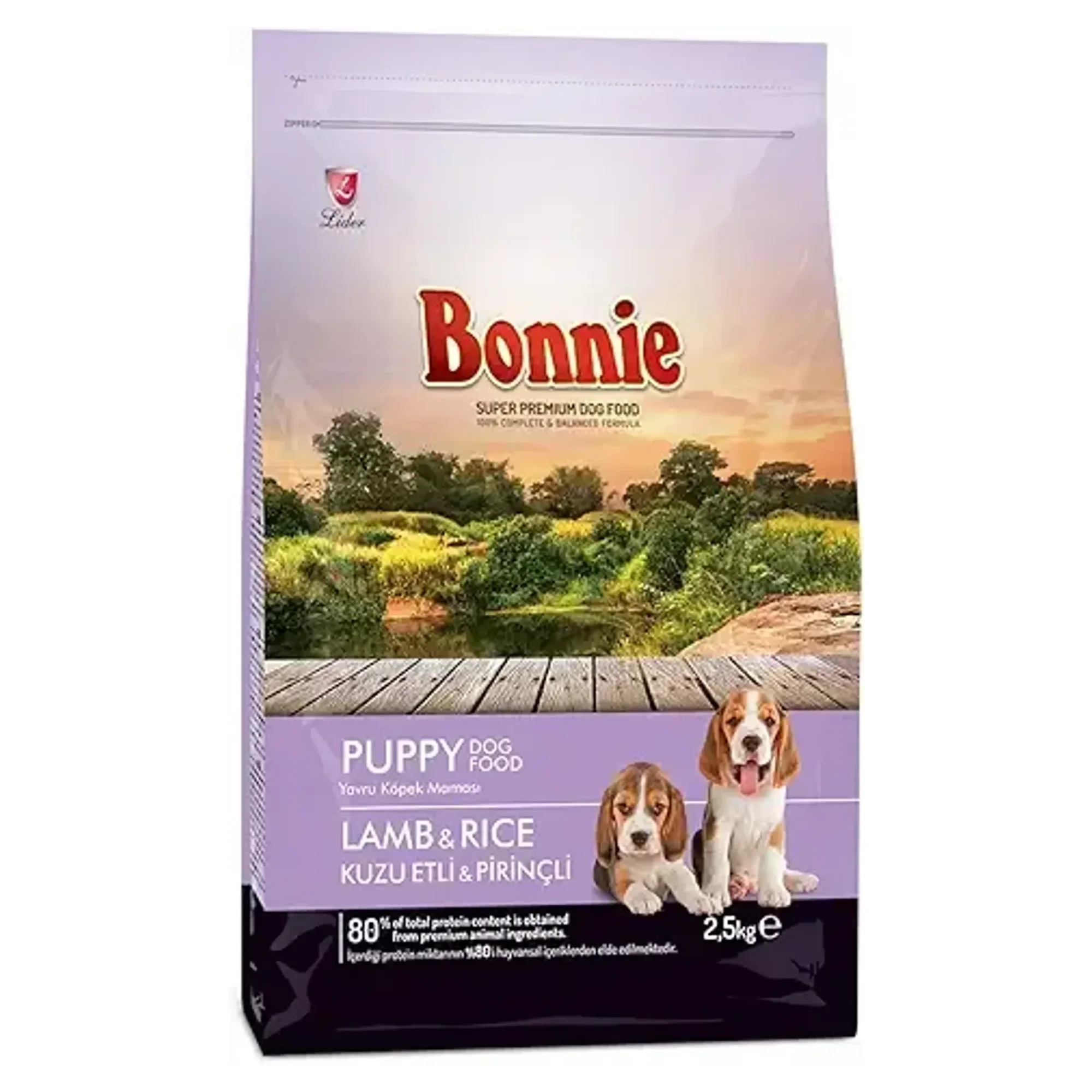Bonnie Kuzu Etli Yavru Köpek Maması 2.5 KG