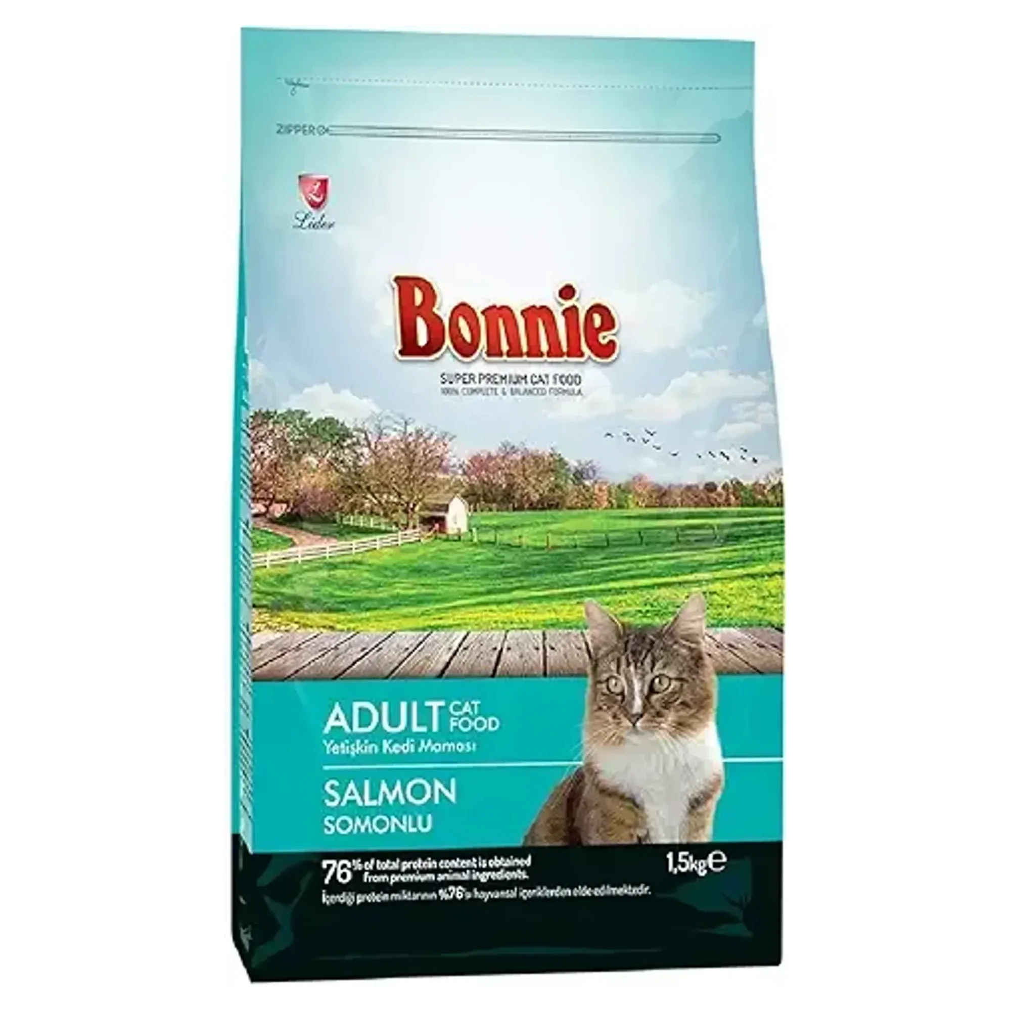 Bonnie Bonnie Somonlu Yetişkin Kedi Maması 1.5 KG