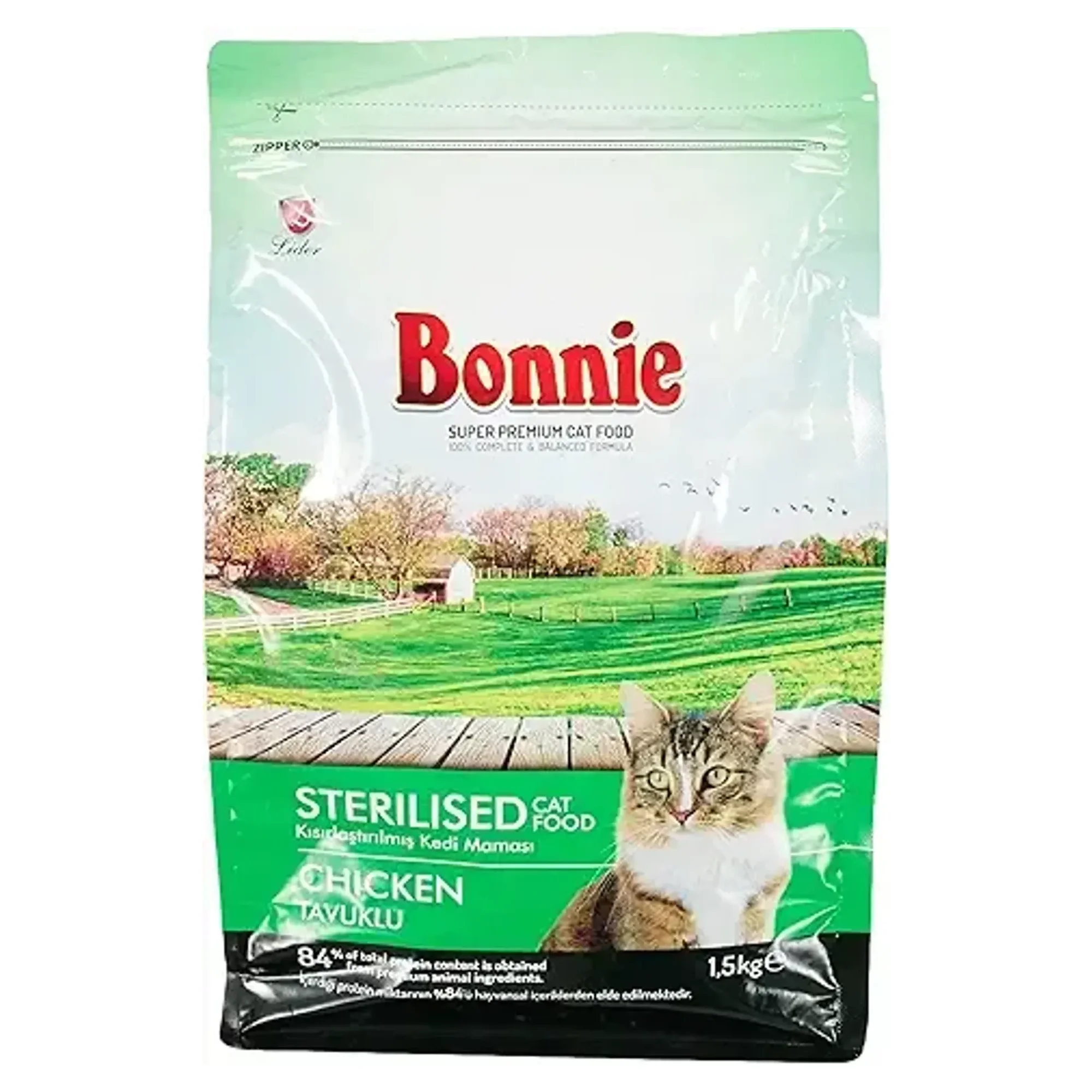 Bonnie Bonnie Tavuklu Kısırlaştırılmış Yetişkin Kedi Maması 1.5 KG