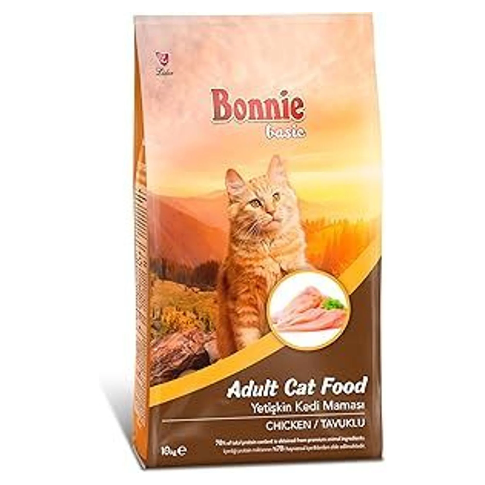 Bonnie Bonnie Basic Tavuklu Yetişkin Kedi Maması 10 KG
