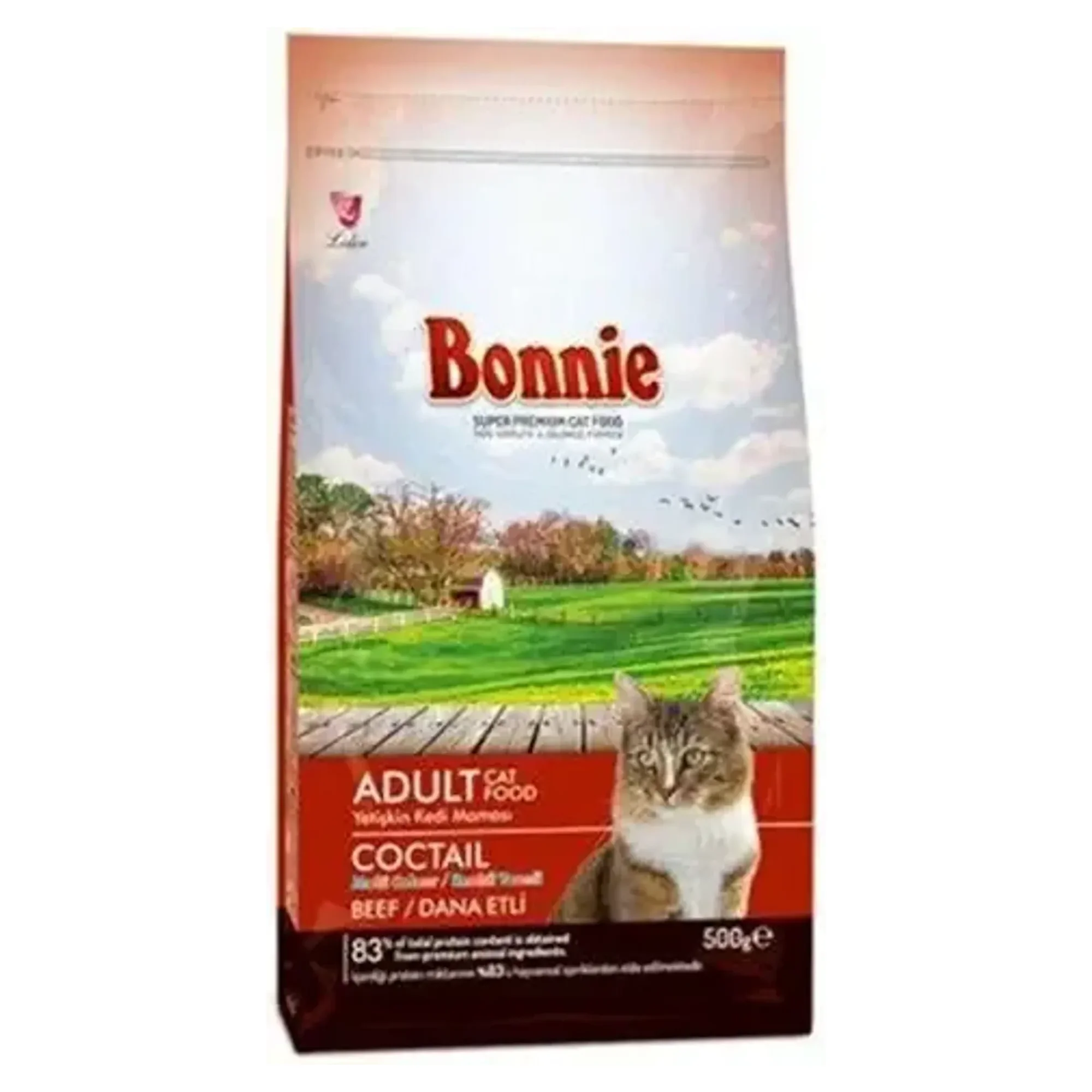 Bonnie Bonnie Multicolor Dana Etli Yetişkin Kedi Maması 500 G 