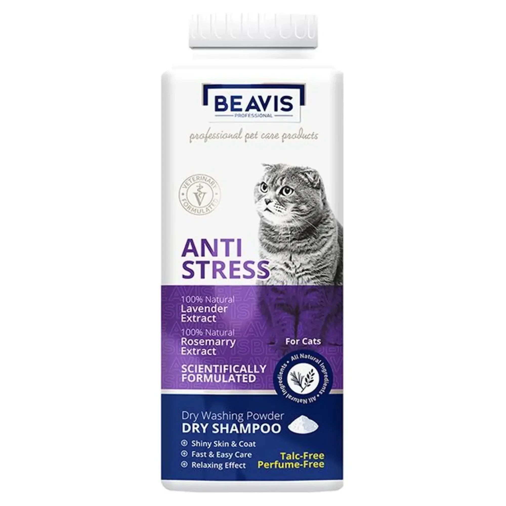 Beavis Cat Anti Stres Lavanta ve Biberiye Özlü Toz Kedi Şampuanı 150 G