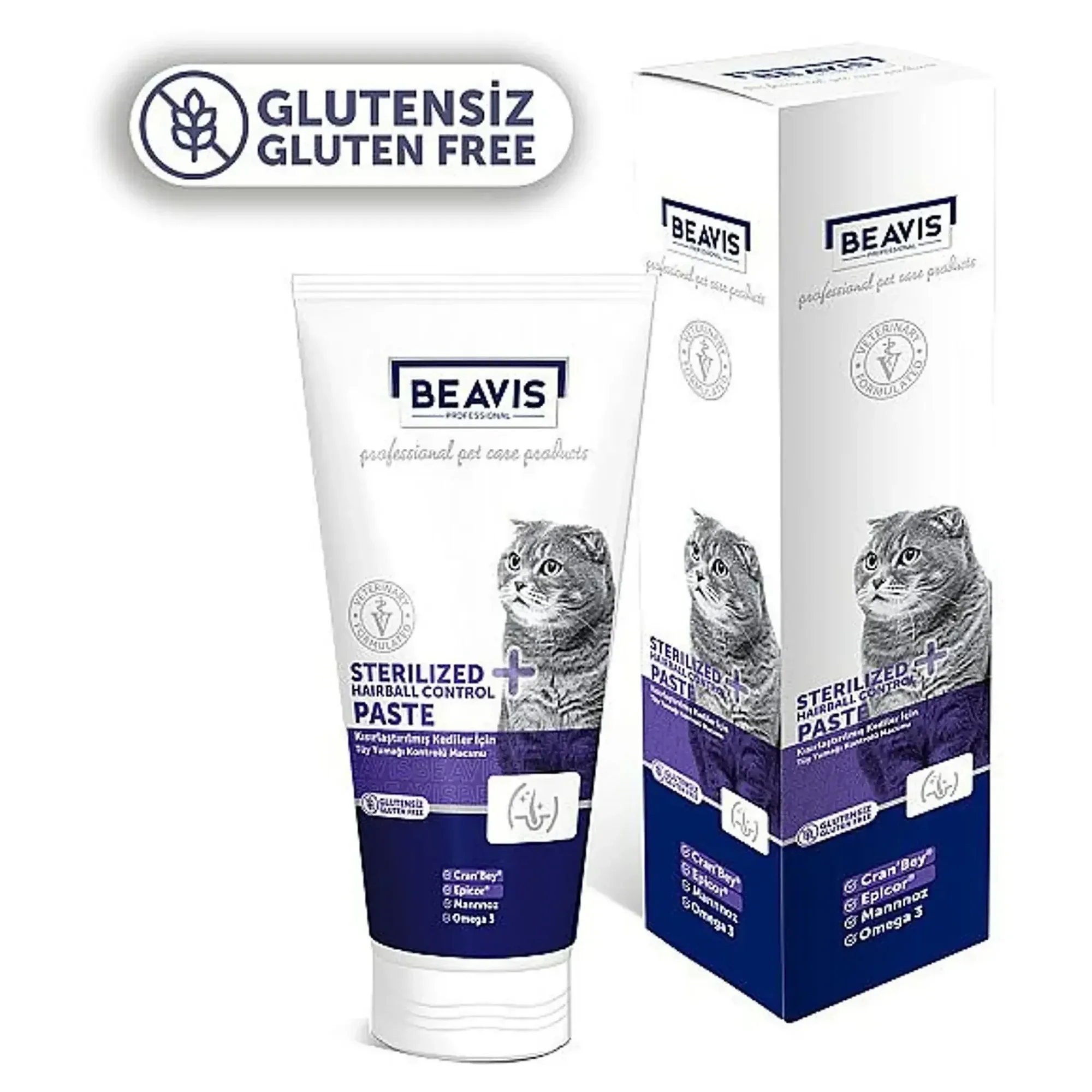 Beavis Kısırlaştırılmış Hairball Kedi Takviye Macunu 75 mL