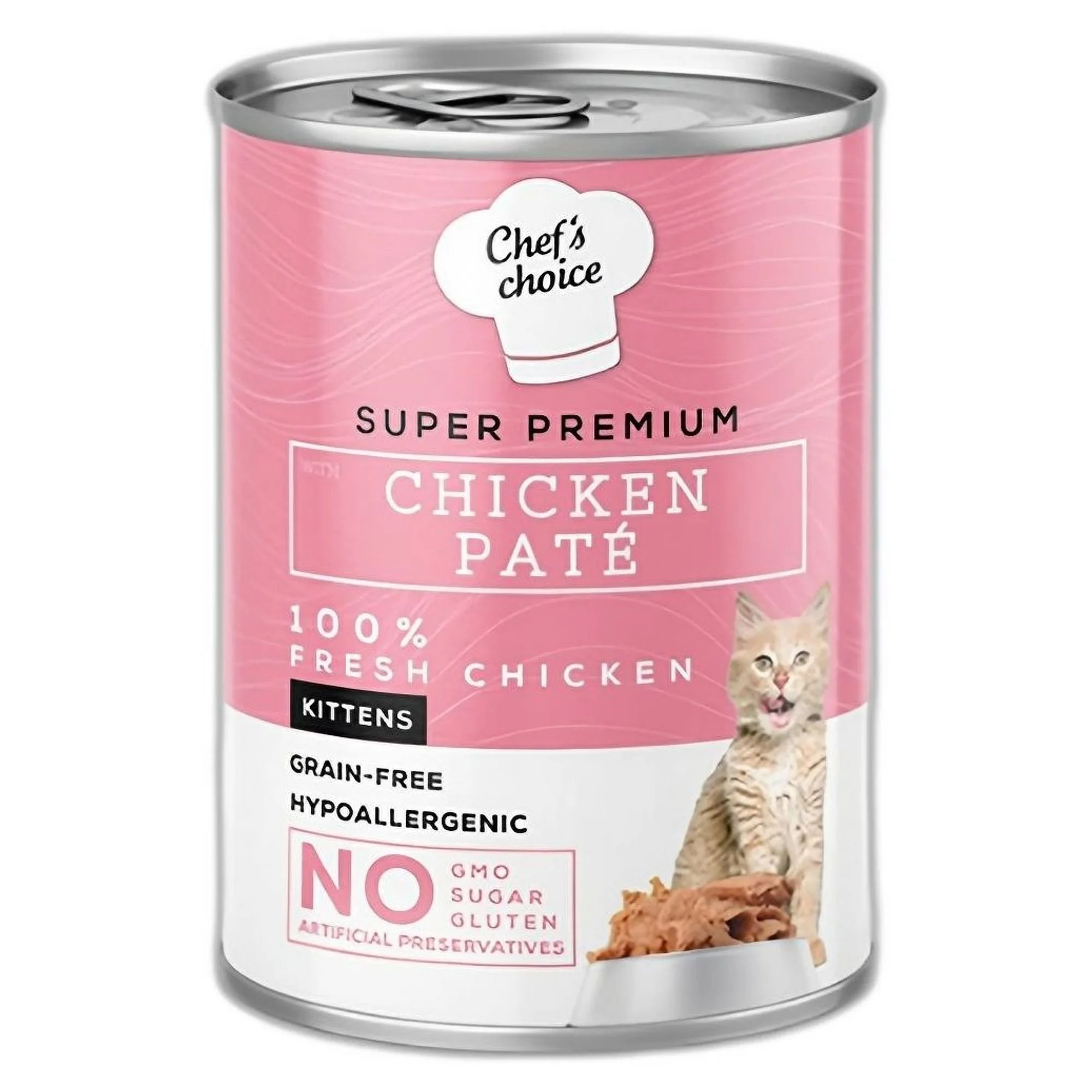 Chef's Choice Chef's Choice Tahılsız Tavuklu Ezme Yavru Kedi Konservesi 400G