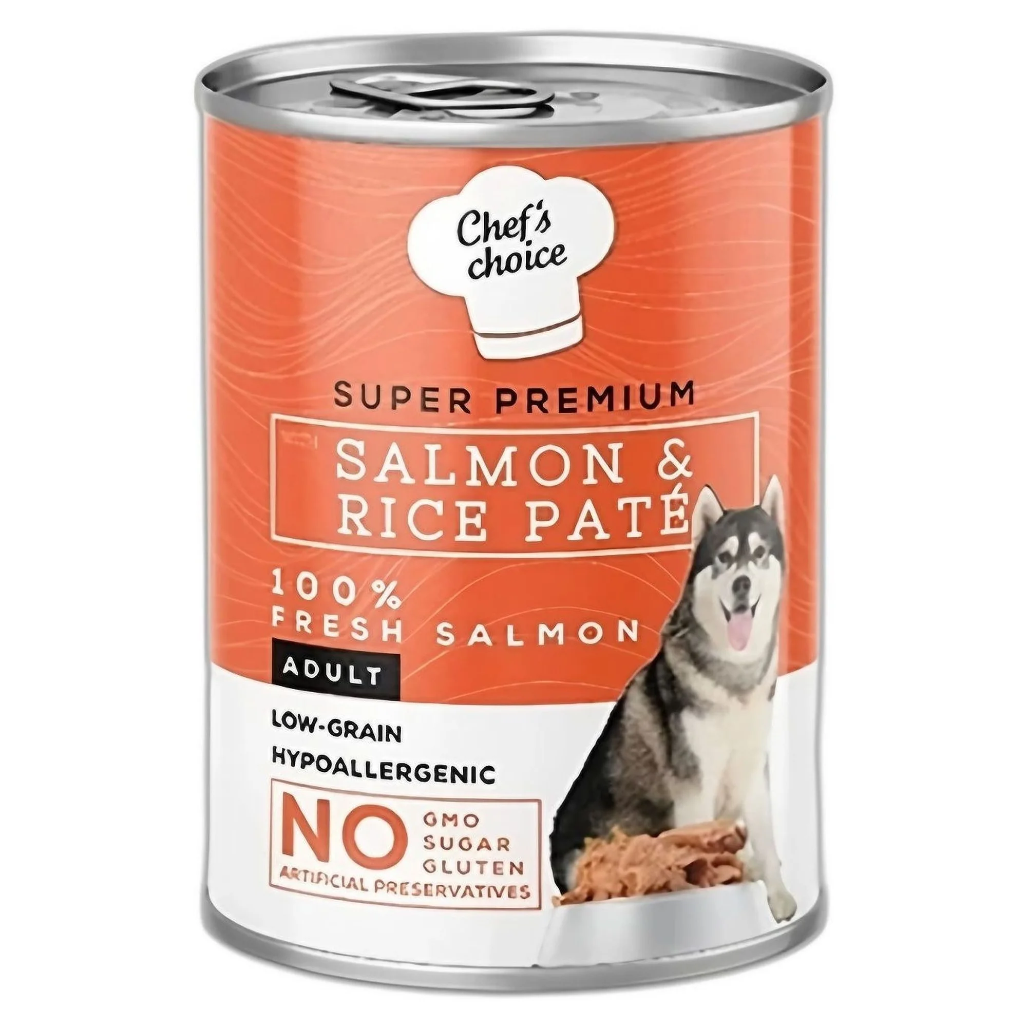 Chef's Choice Chef's Choice Tahılısz Pirinçli ve Somonlu Ezme Yetişkin Köpek Konservesi 400 G