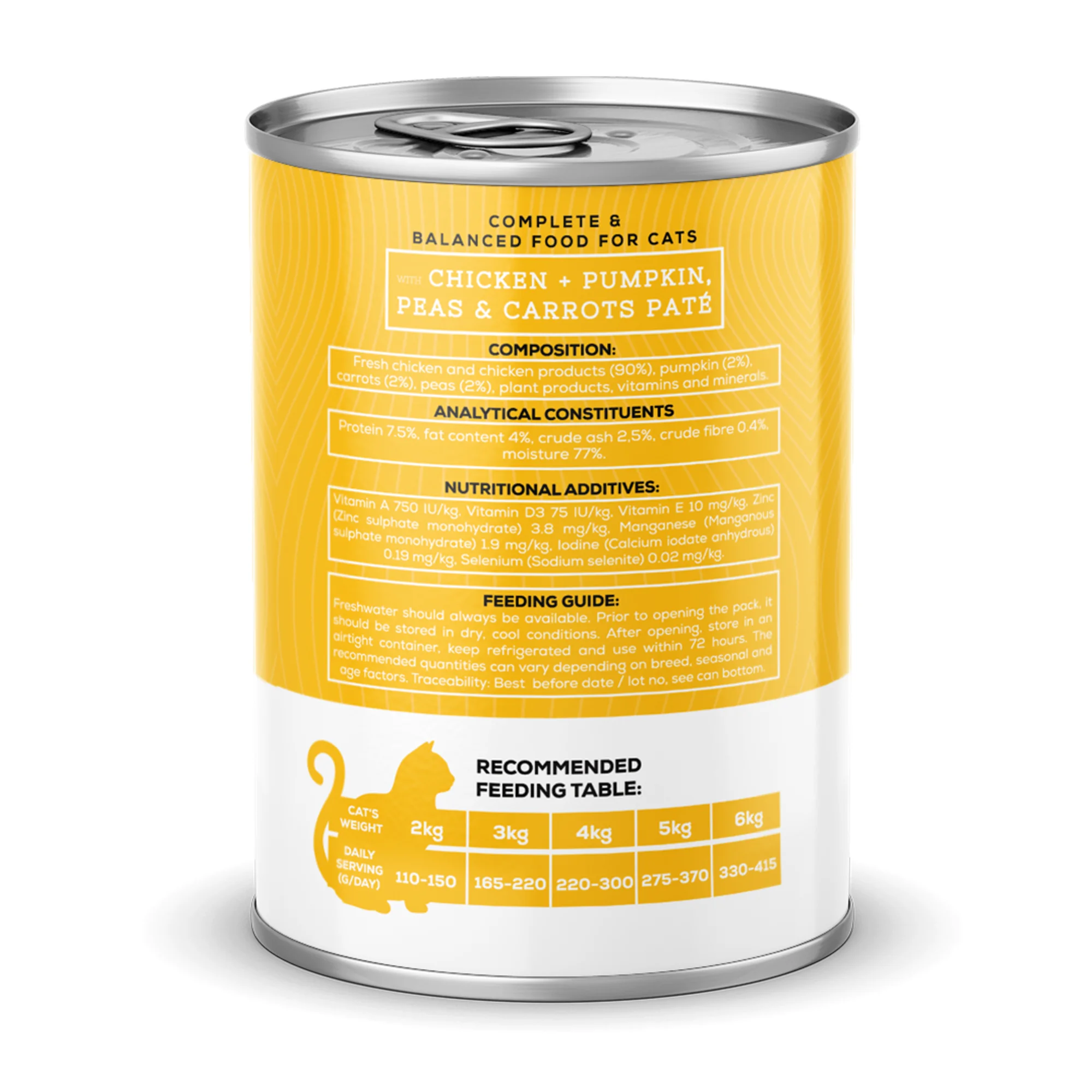 Chef's Choice Chef's Choice Tahılsız Tavuklu ve Bal Kabaklı Ezme Yetişkin Kedi Konservesi 400G — Normal, 410 g — Görsel 2
