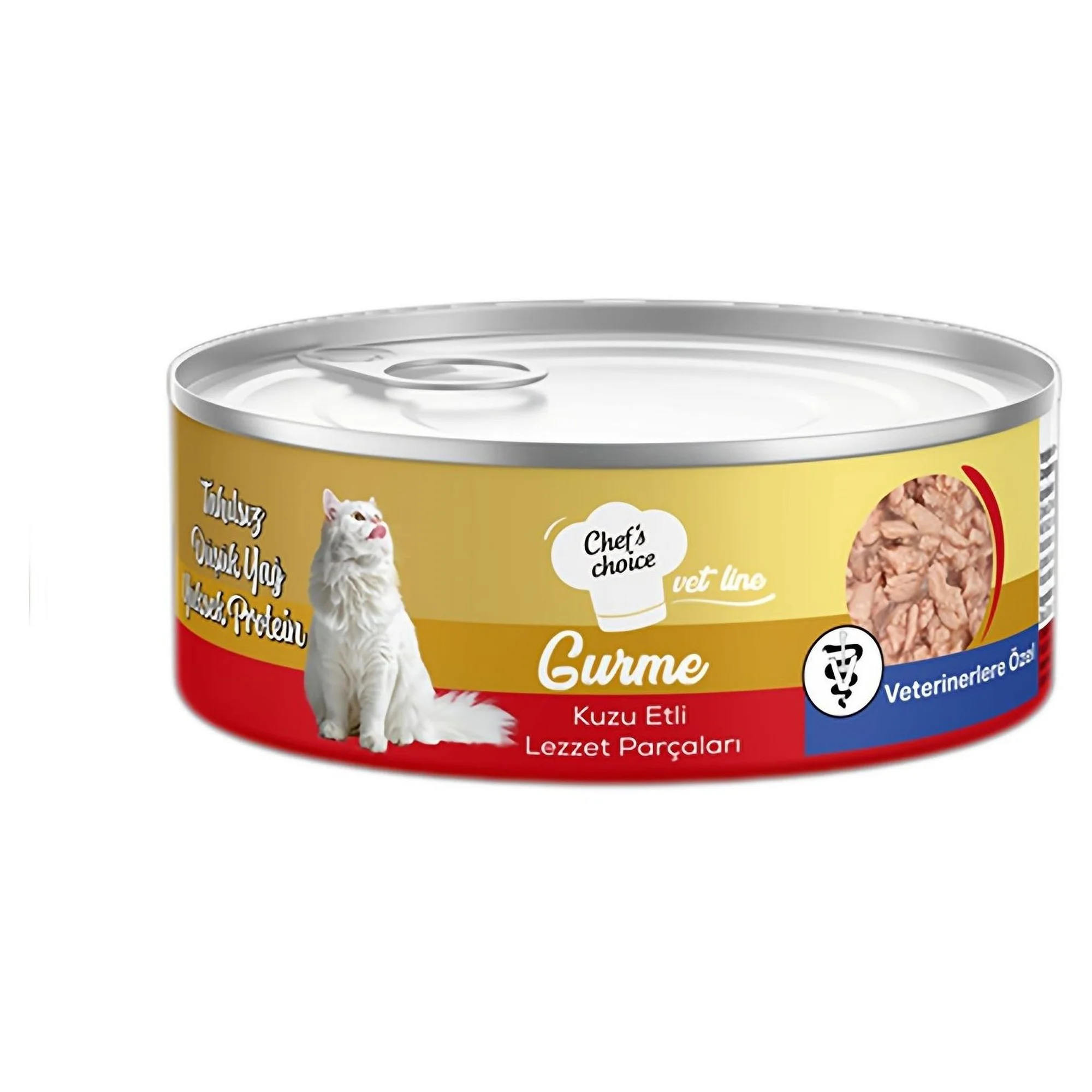 Chef's Choice Vet Line Gurme Sos İçinde Parça Kuzu Etli Yetişkin Köpek Konservesi 85G