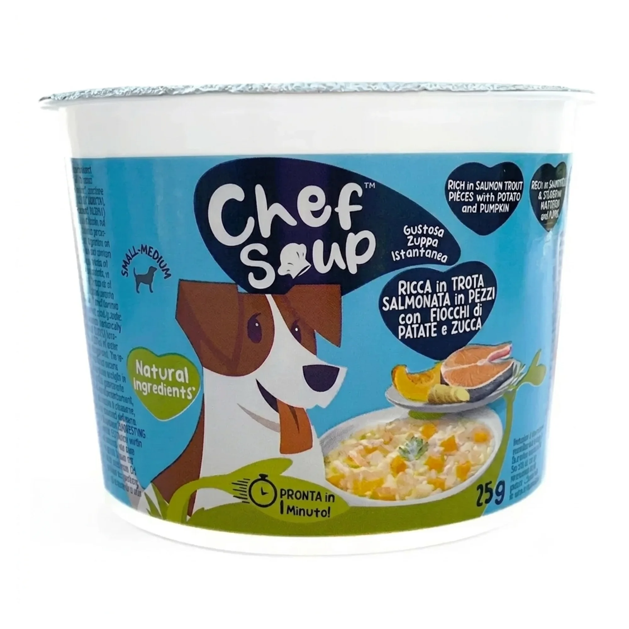 Chef Soup Somonlu, Patatesli ve Bal Kabaklı Küçük ve Orta Irk Köpekler İçin Hazır Çorba 25 G