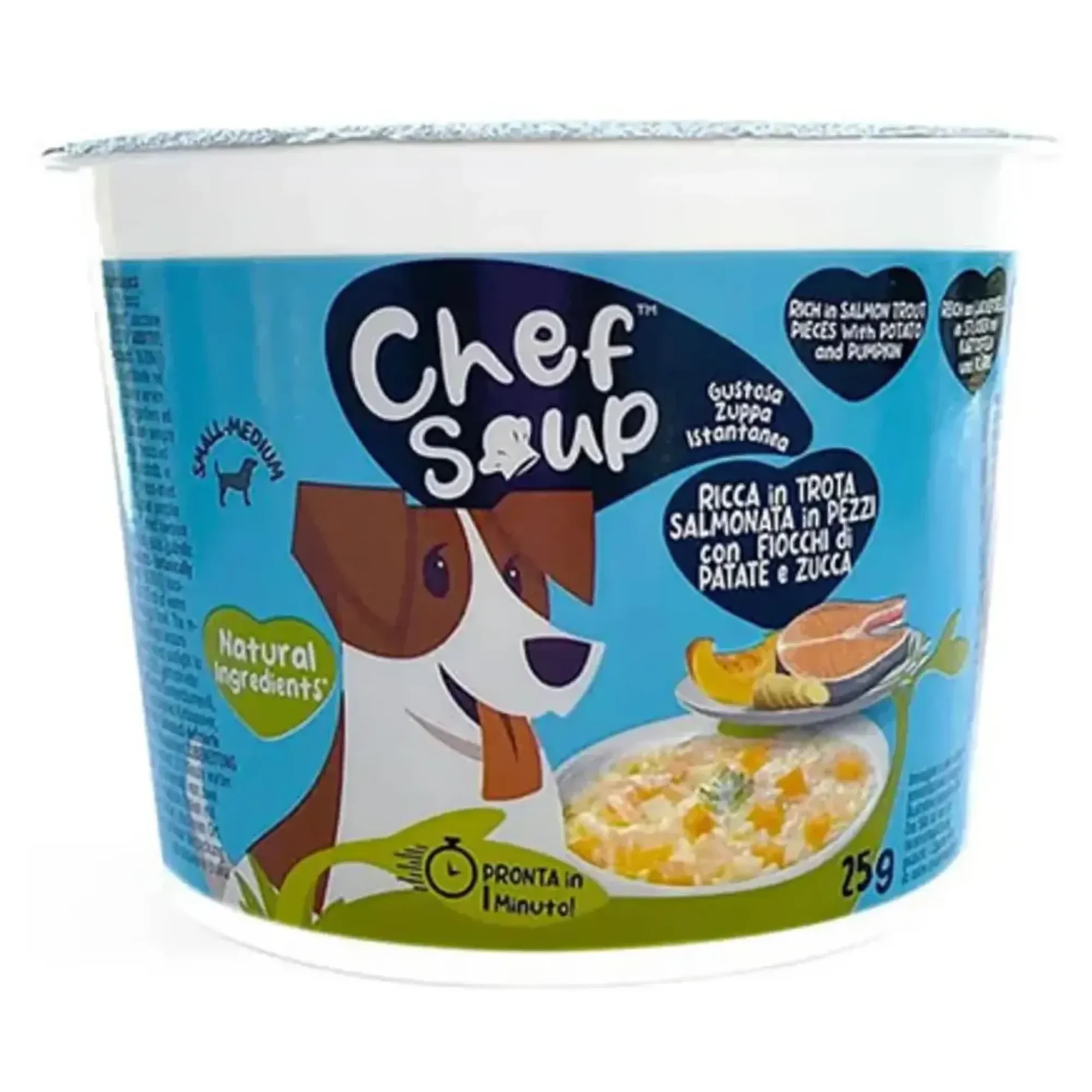 Chef Soup Chef Soup Somonlu, Patatesli ve Bal Kabaklı Küçük ve Orta Irk Köpekler İçin Hazır Çorba 25 G