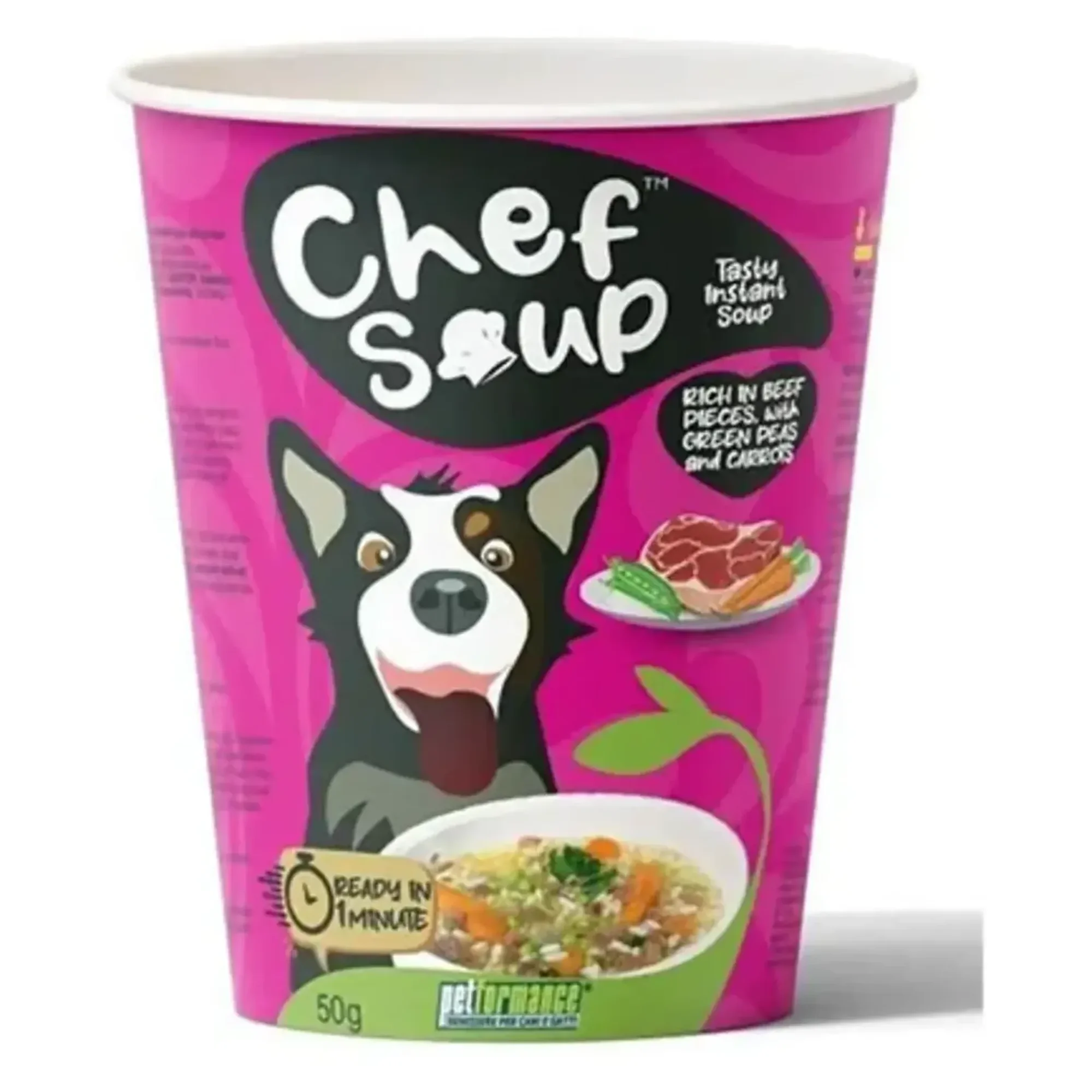Chef Soup Chef Soup Dana Etli Bezelyeli ve Havuçlu Küçük ve Orta Irk Köpekler İçin Hazır Çorba 25 G