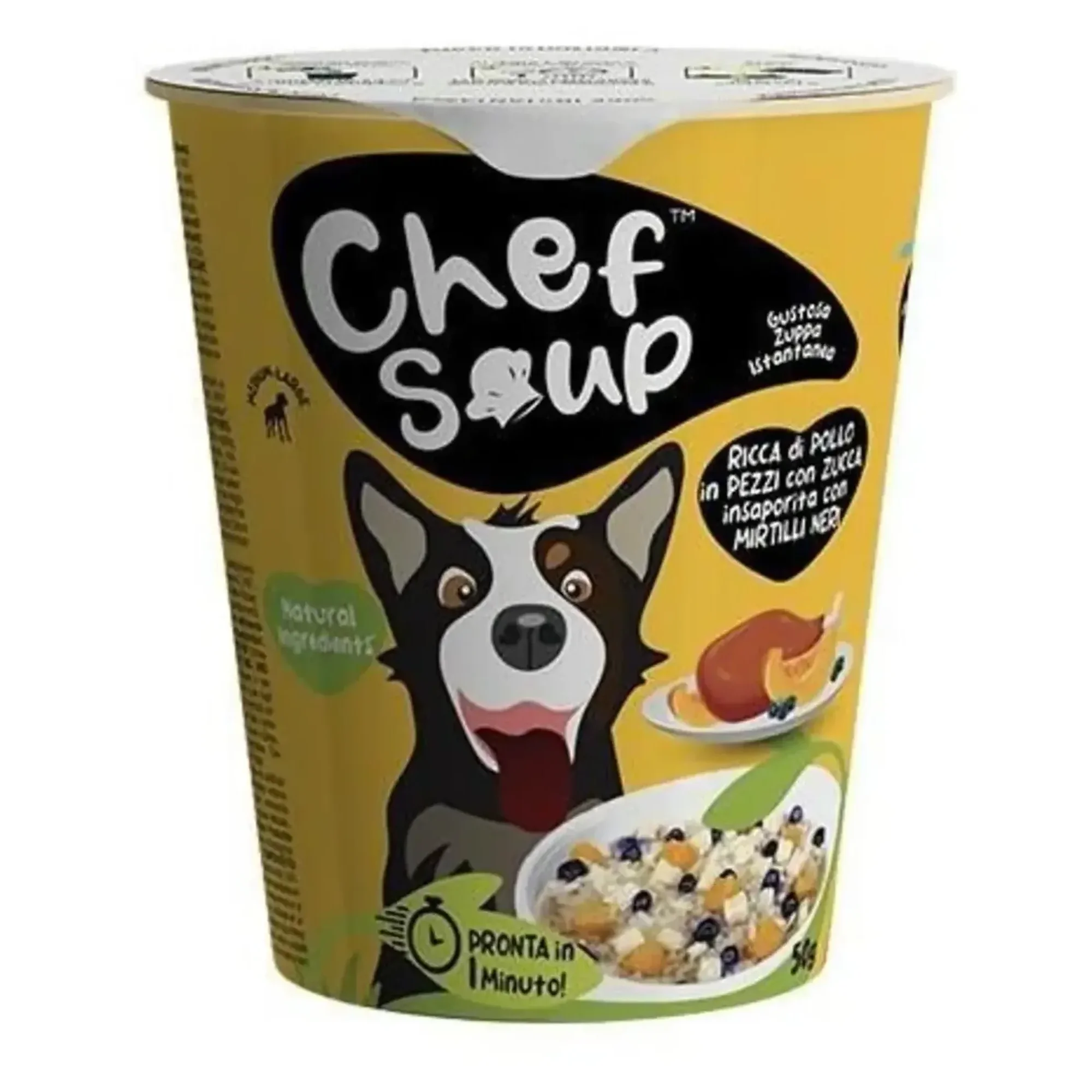 Chef Soup Chef Soup Tavuklu, Yaban Mersinli ve Bal Kabaklı Orta ve Büyük Irk Köpekler İçin Hazır Çorba 50 G