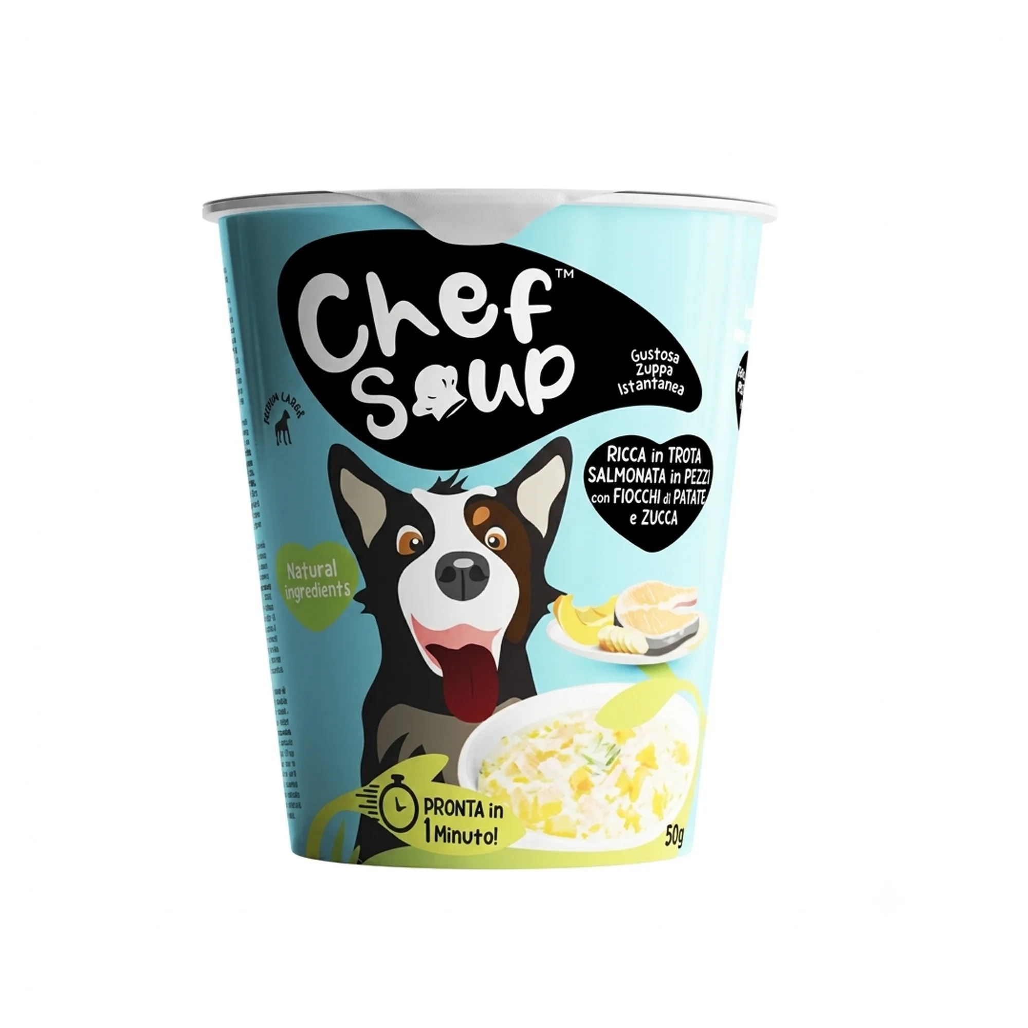 Chef Soup Somonlu, Patatesli ve Bal Kabaklı Küçük ve Orta Irk Köpekler İçin Hazır Çorba 50 G