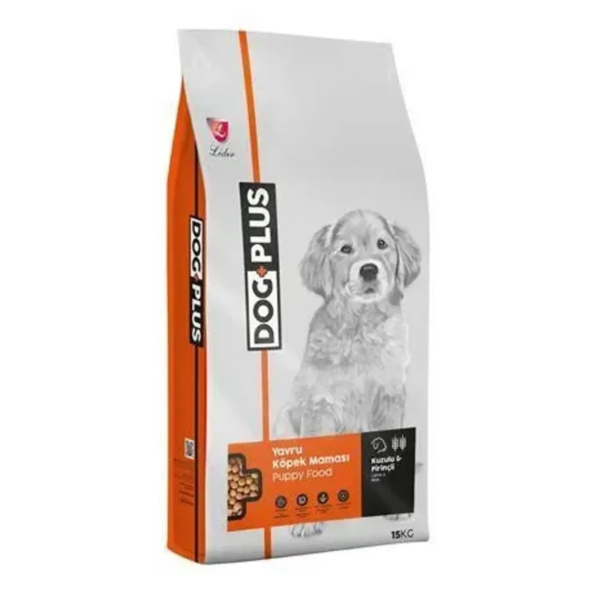 Dog Plus Dog Plus Pirinçli ve Kuzu Etli Yavru Köpek Maması 15 KG