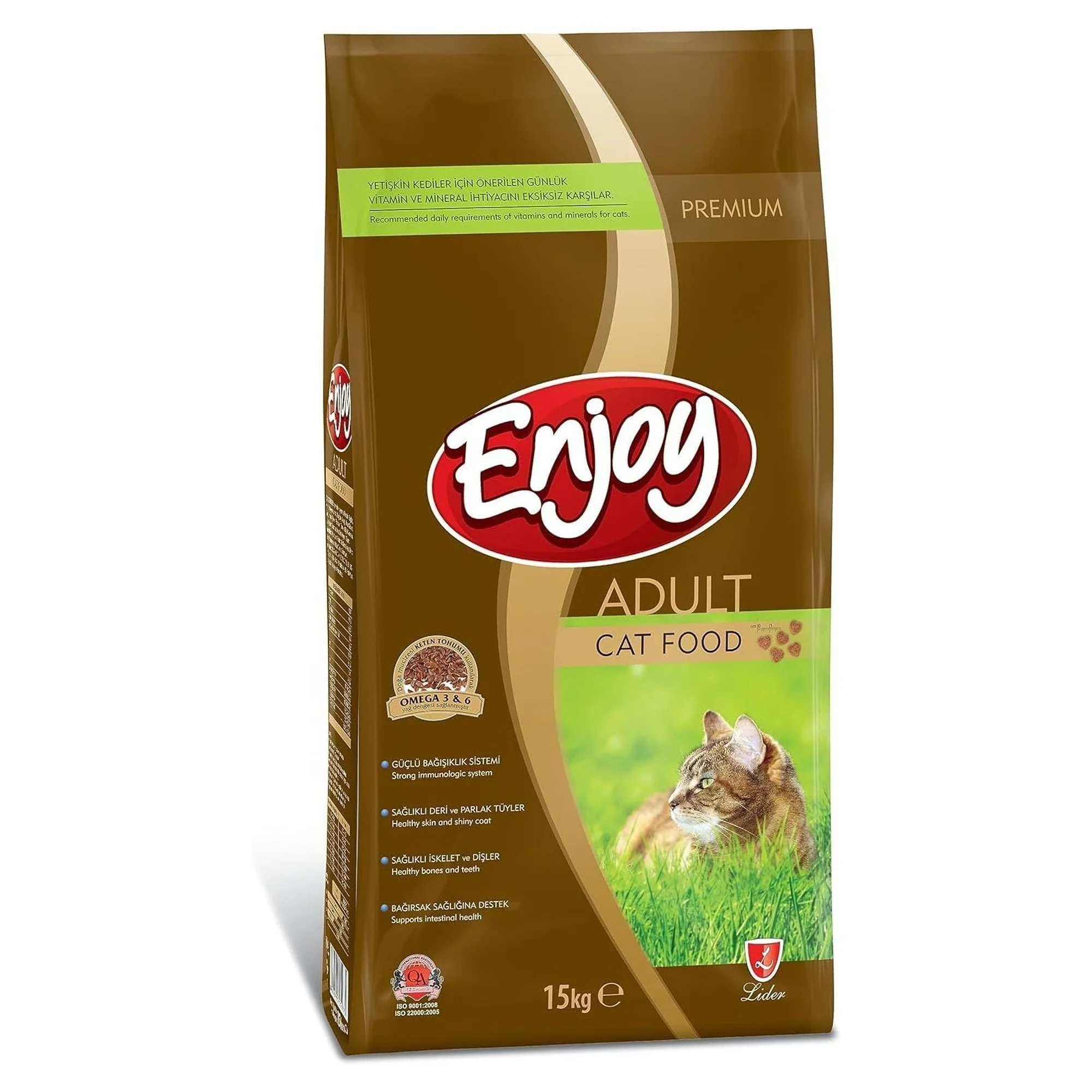 Enjoy Premium Tavuklu Yetişkin Kedi Maması 15 KG
