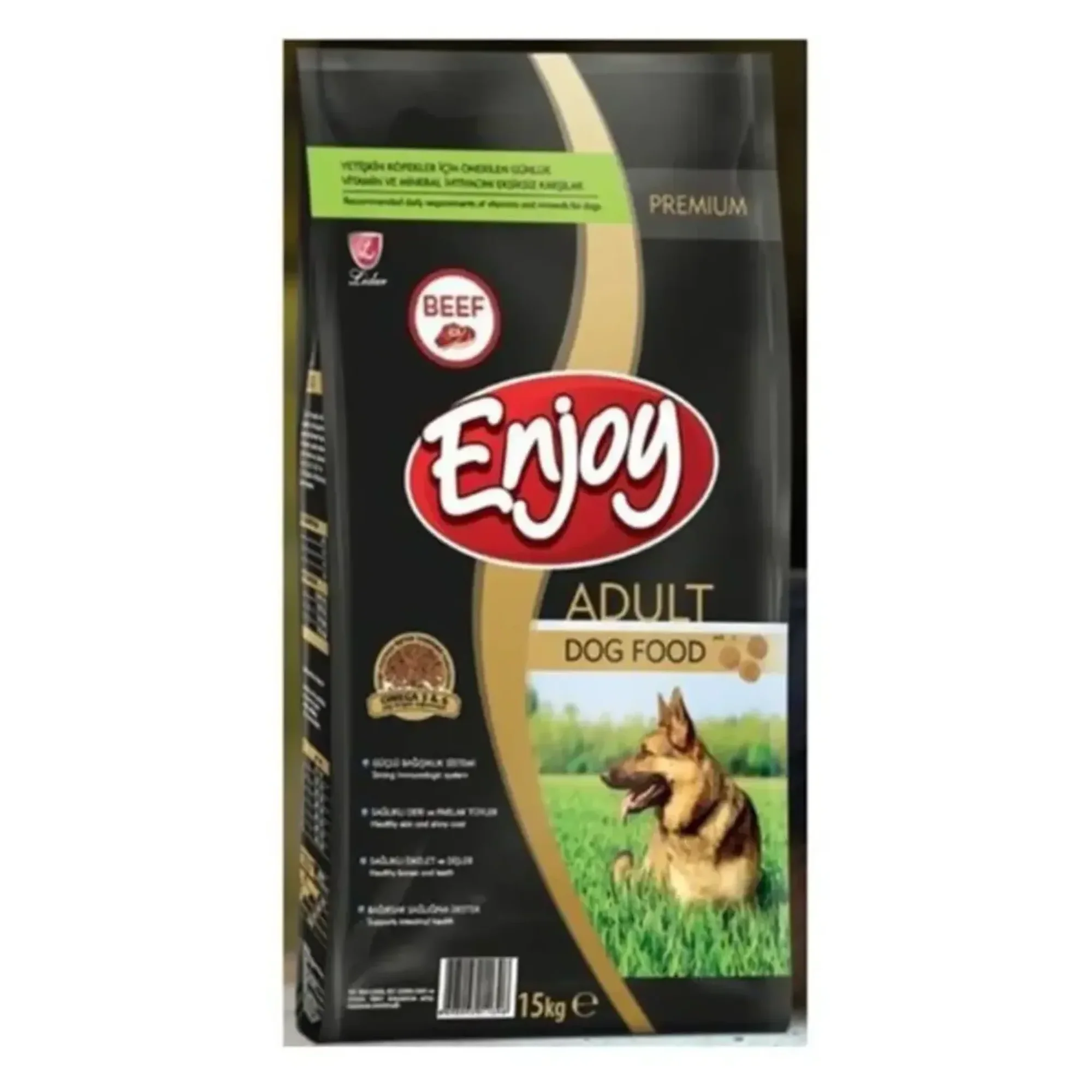 Enjoy Premium Sığır Etli Yetişkin Köpek Maması 15 KG