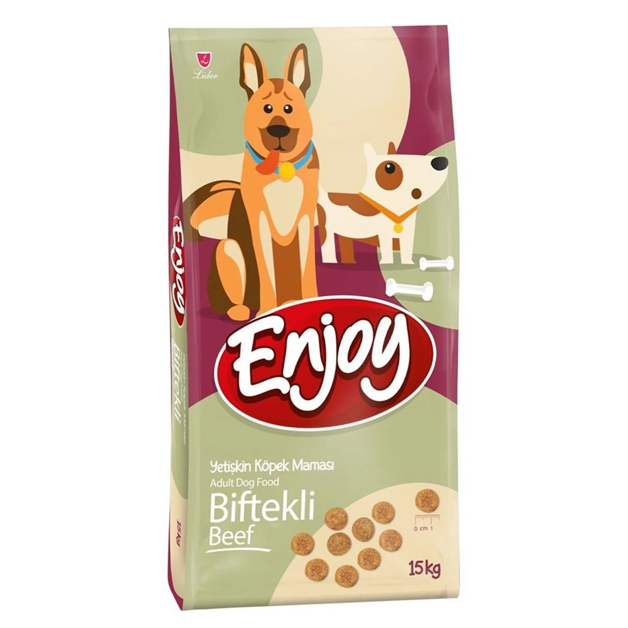 Enjoy Biftekli Yetişkin Köpek Maması 15 KG