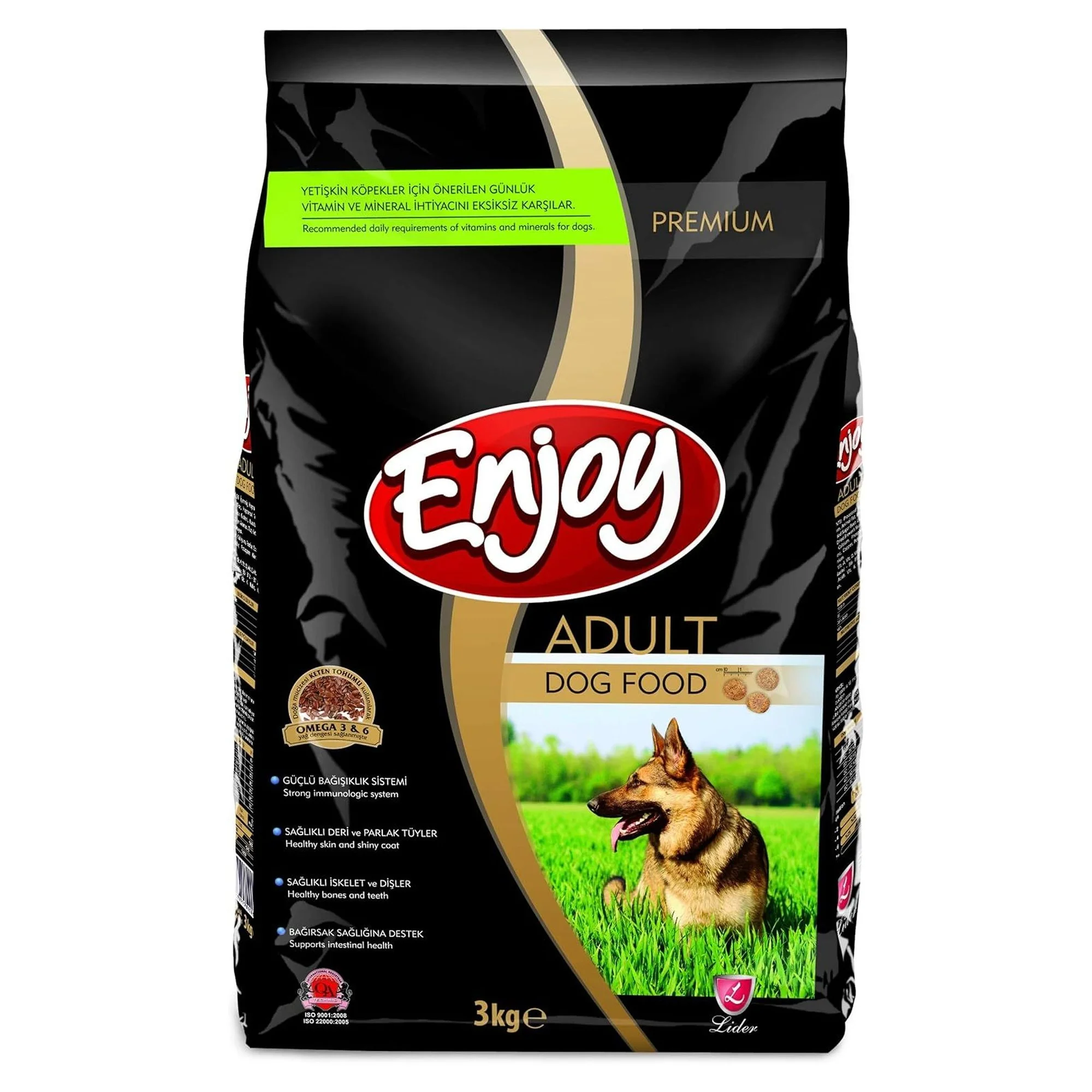 Enjoy Premium Tavuklu Yetişkin Köpek Maması 3 KG