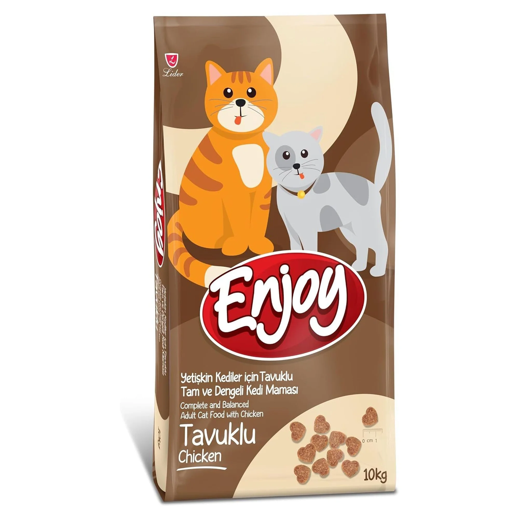 Enjoy Tam ve Dengeli Tavuklu Yetişkin Kedi Maması 10 KG