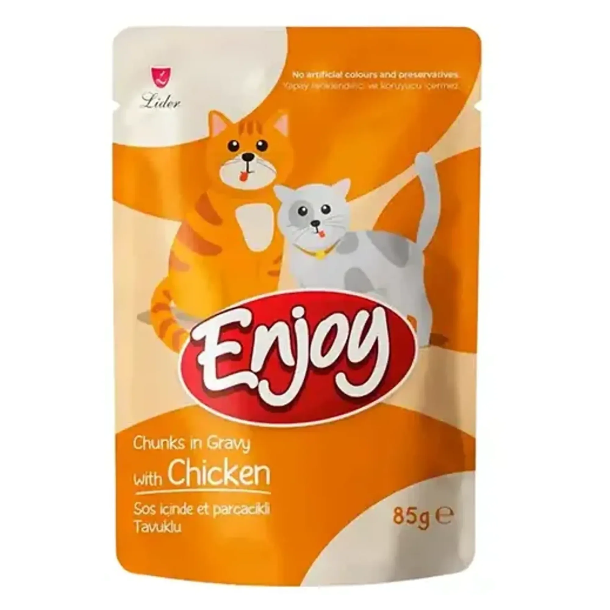 Enjoy Pouch Tavuklu Yetişkin Kedi Yaş Mama 85 G