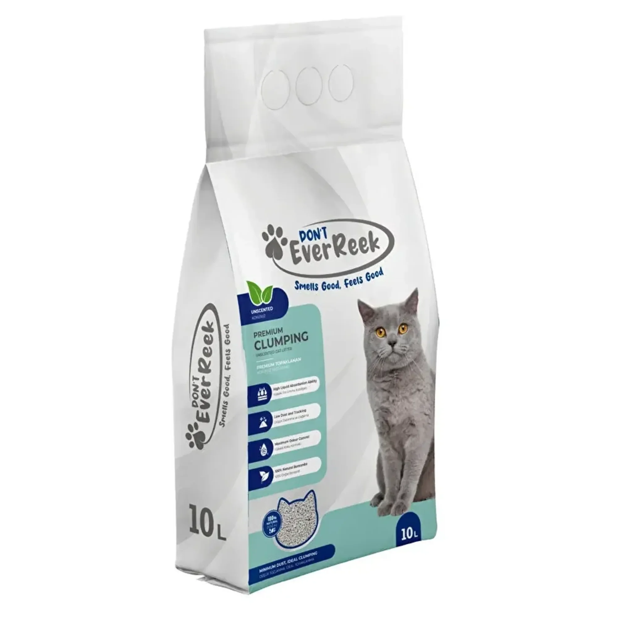 Ever Reek Ever Reek Premium Kokusuz Kedi Kumu 10L — Kum ve Tuvalet Ürünleri, 8.3 kg — Görsel 2
