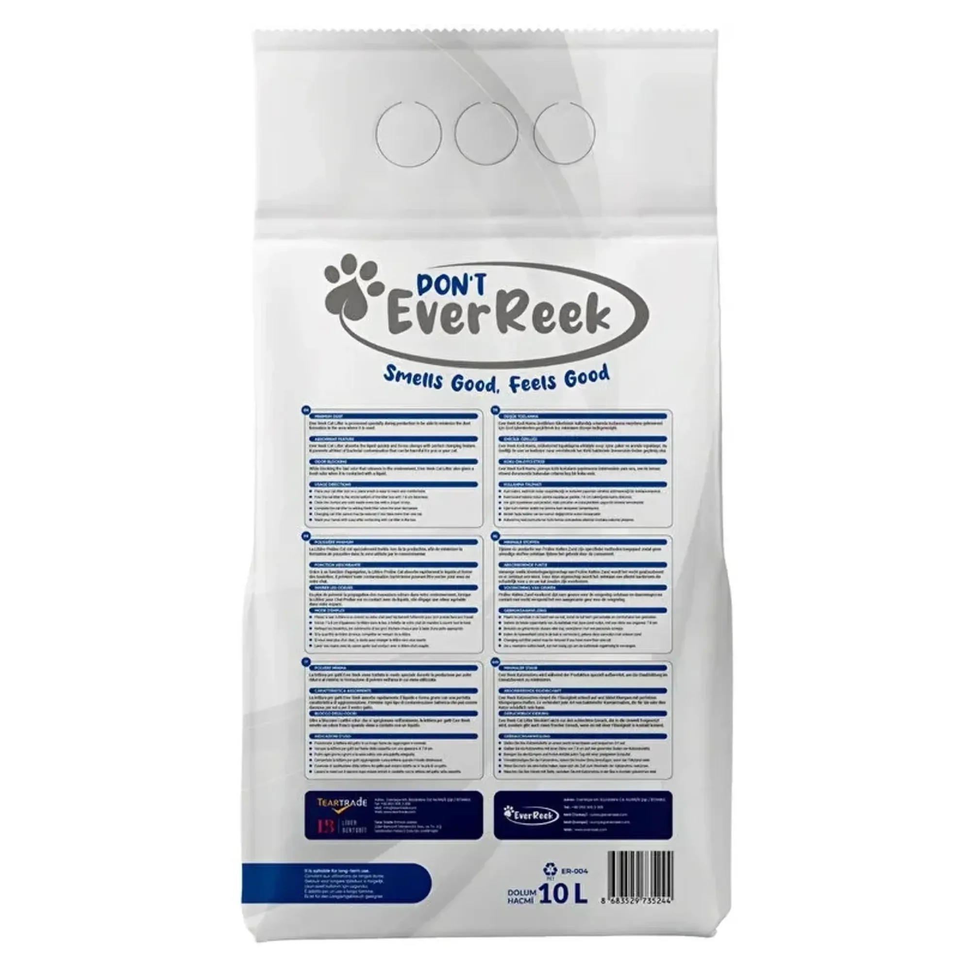 Ever Reek Ever Reek Premium Kokusuz Kedi Kumu 10L — Kum ve Tuvalet Ürünleri, 8.3 kg — Görsel 3
