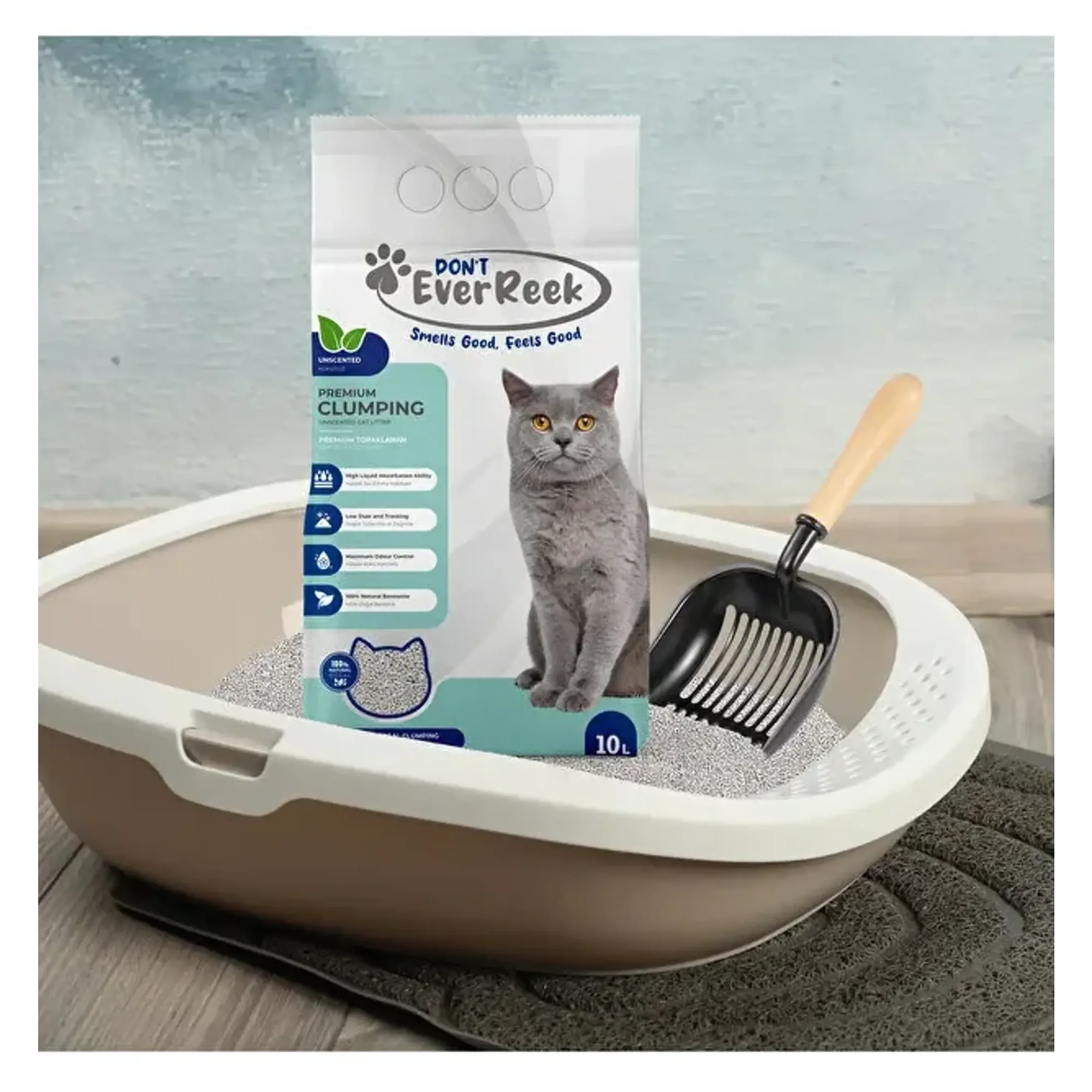 Ever Reek Ever Reek Premium Kokusuz Kedi Kumu 10L — Kum ve Tuvalet Ürünleri, 8.3 kg — Görsel 4