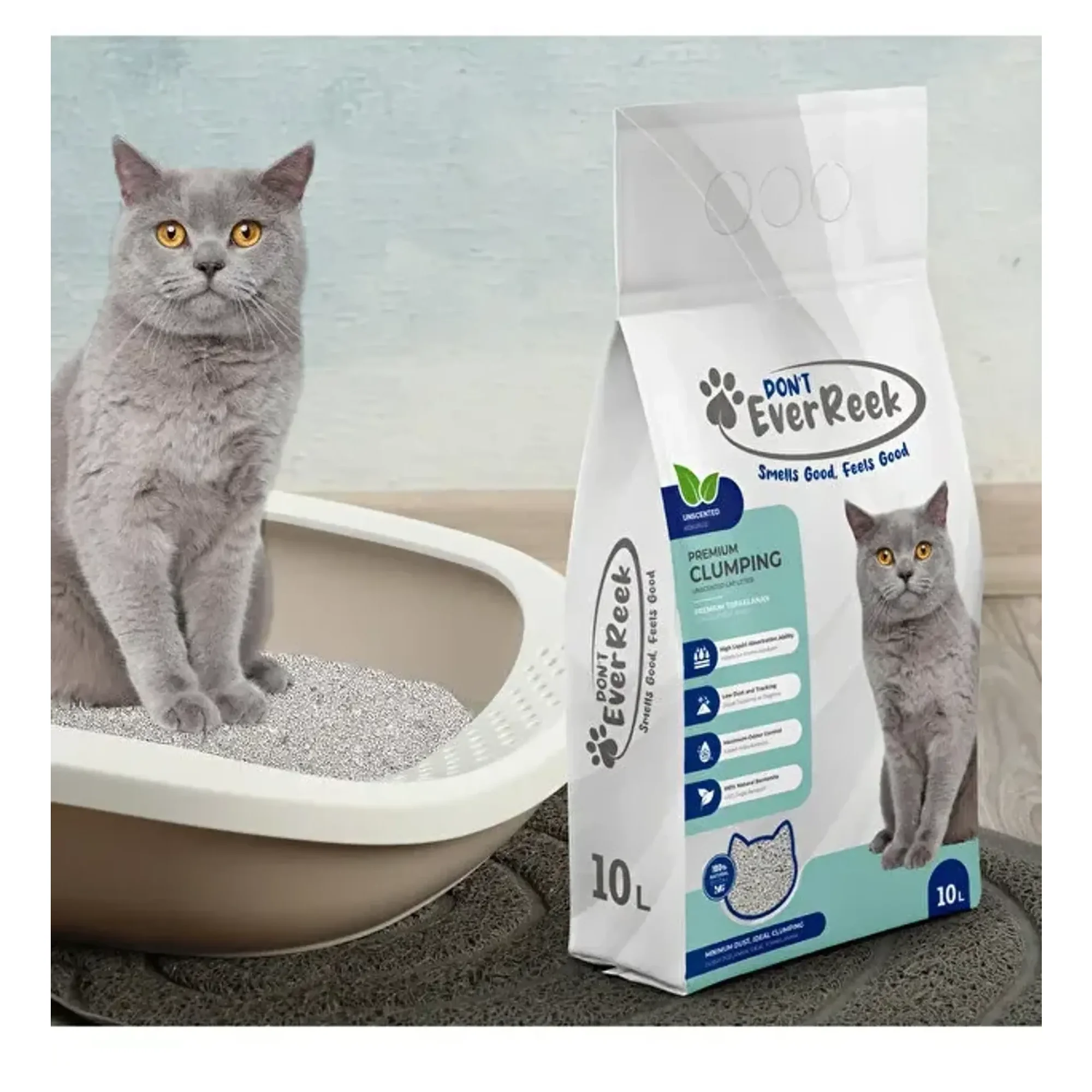Ever Reek Ever Reek Premium Kokusuz Kedi Kumu 10L — Kum ve Tuvalet Ürünleri, 8.3 kg — Görsel 5