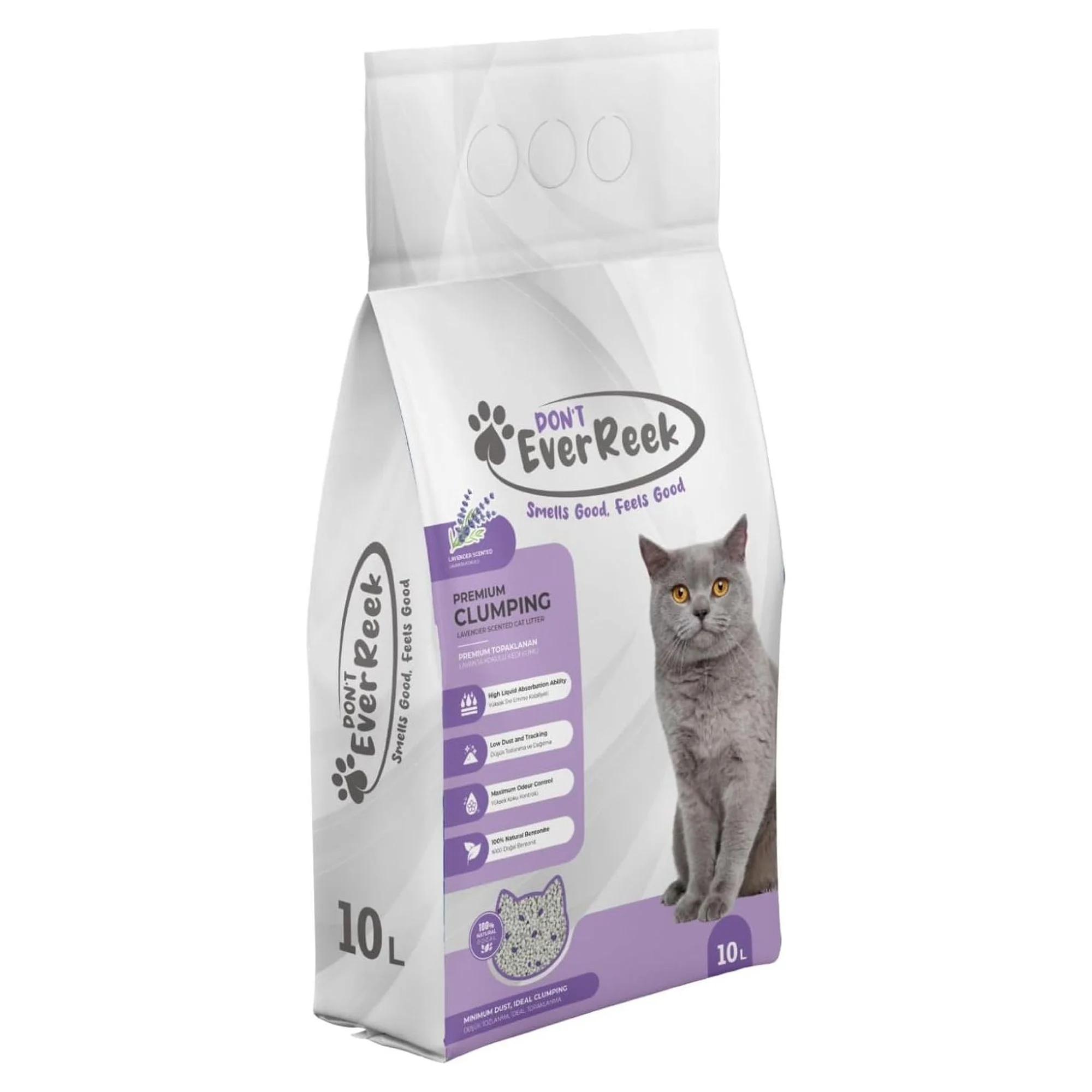 Ever Reek Premium Lavanta Kokulu Kedi Kumu 10L — Kum ve Tuvalet Ürünleri, 8.3 kg — Görsel 2