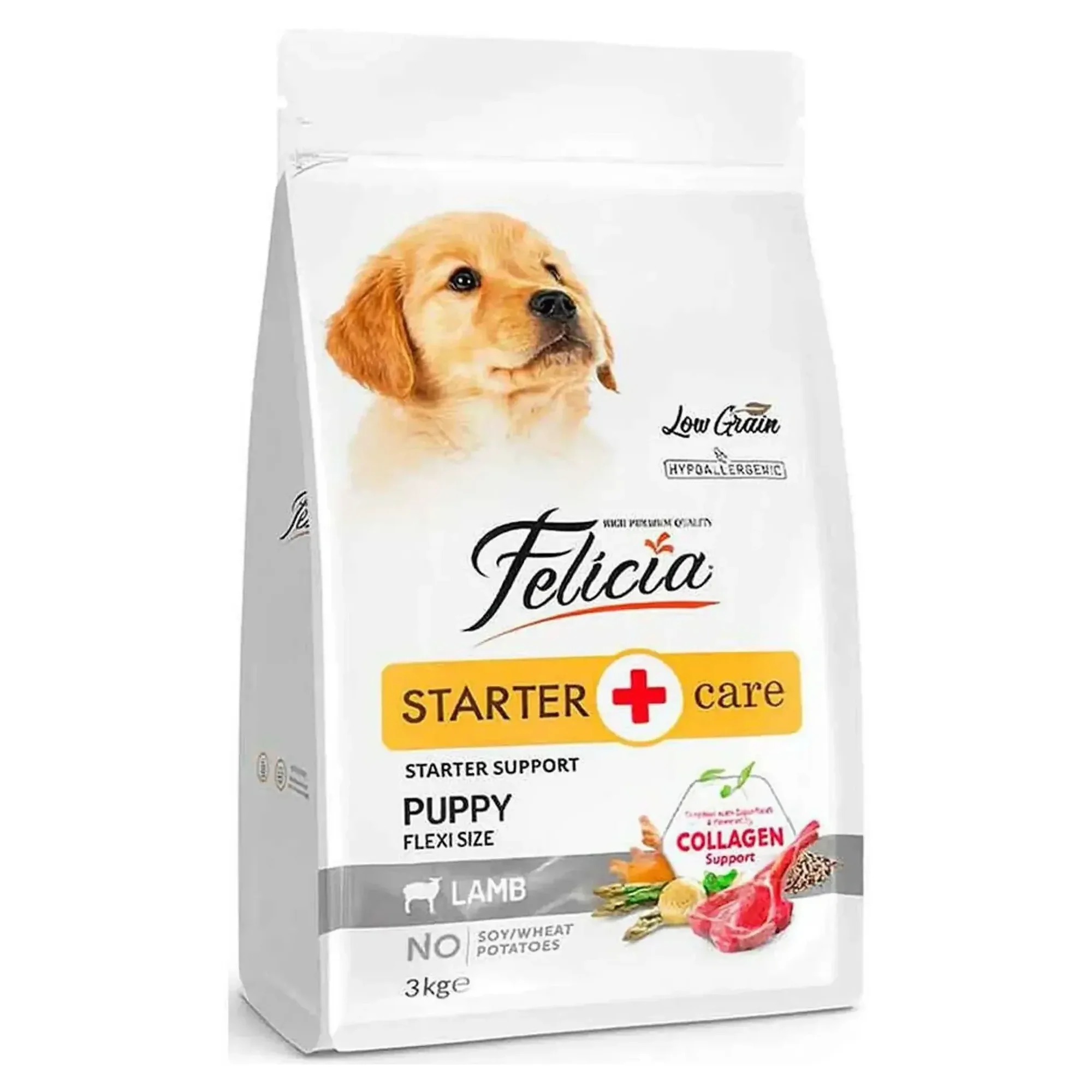 Felicia Kuzulu Az Tahıllı Kolajenli Yavru Köpek Maması 3 KG