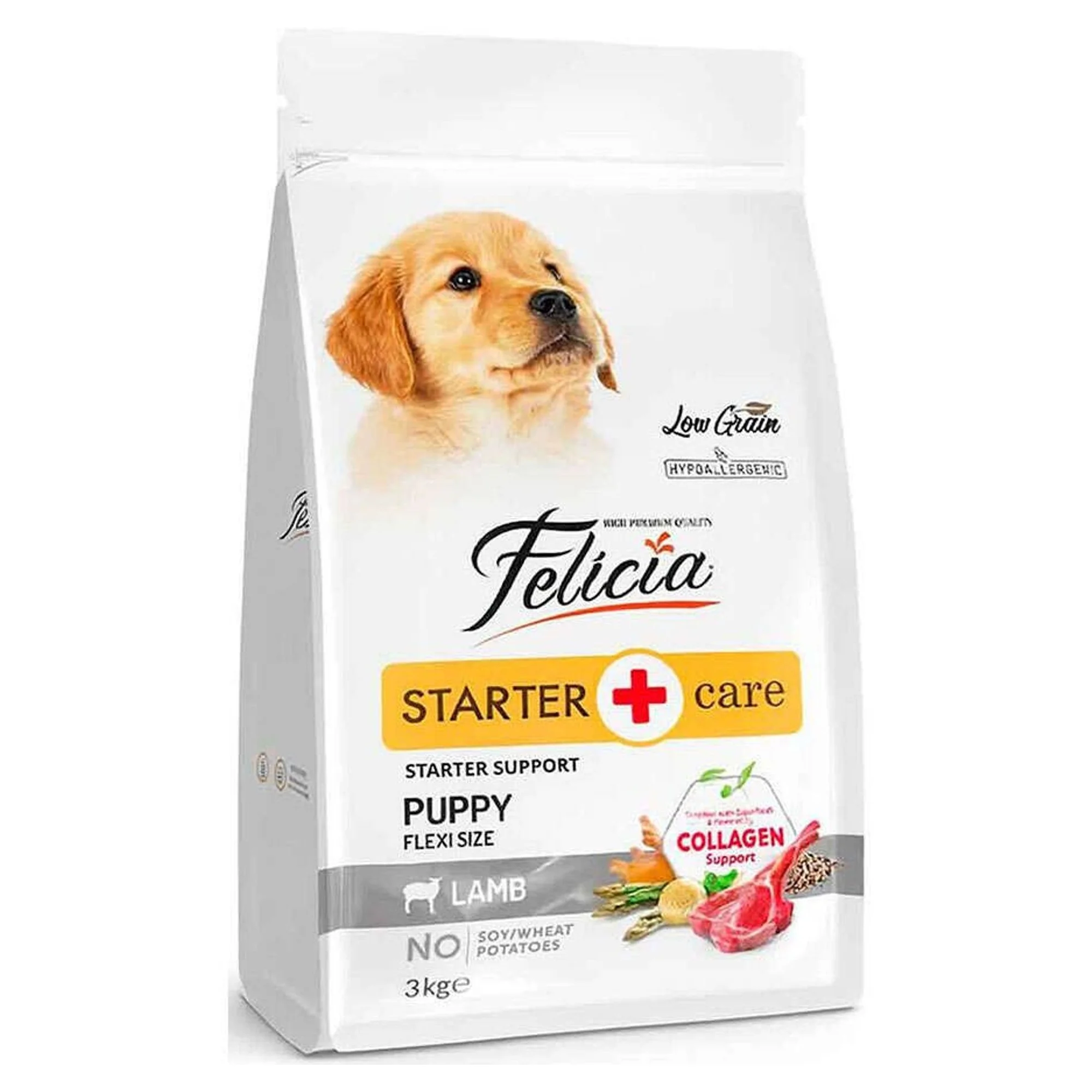 Felicia Kuzulu Az Tahıllı Kolajenli Yavru Köpek Maması 3 KG