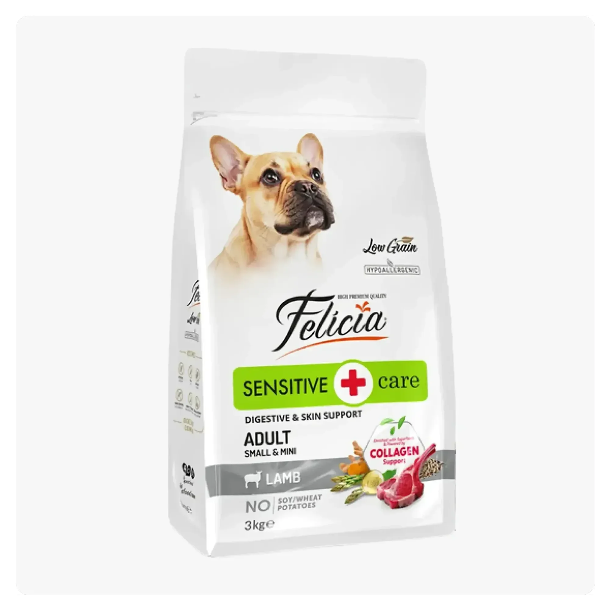 Felicia Felicia Kuzulu Az Tahıllı Kolajenli Küçük Irk Yetişkin Köpek Maması 2x3 KG