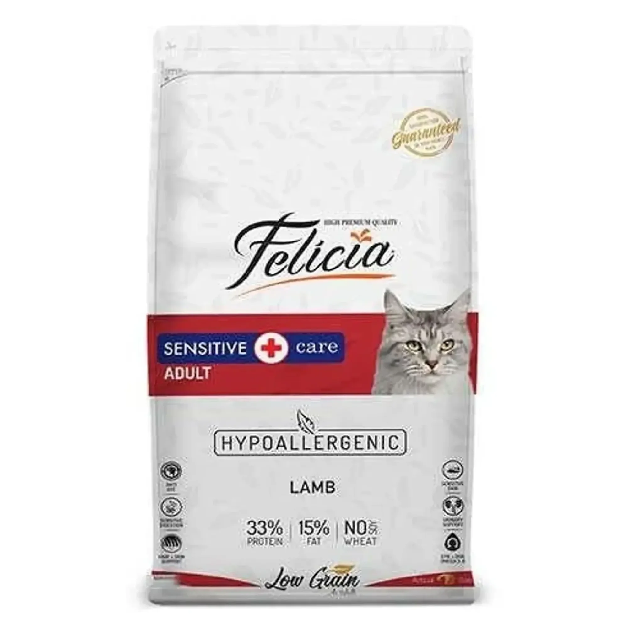 Felicia Felicia Sensitive Care Az Tahıllı Kuzu Etli Yetişkin Kedi Maması 2 KG