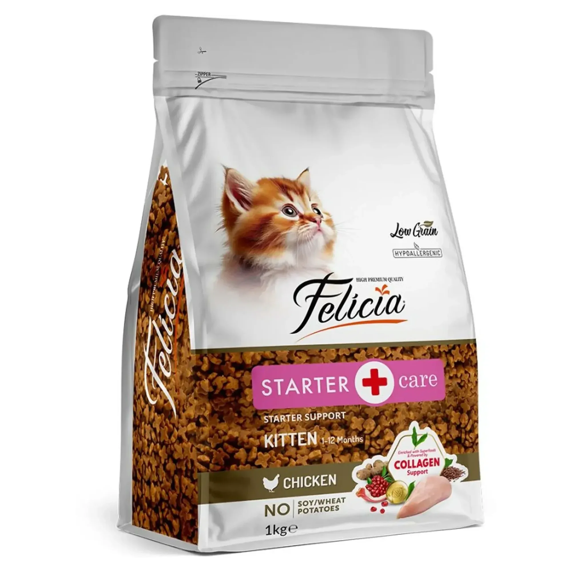 Felicia Felicia Starter Care Az Tahıllı Tavuklu Yavru Kedi Maması 12x1 KG