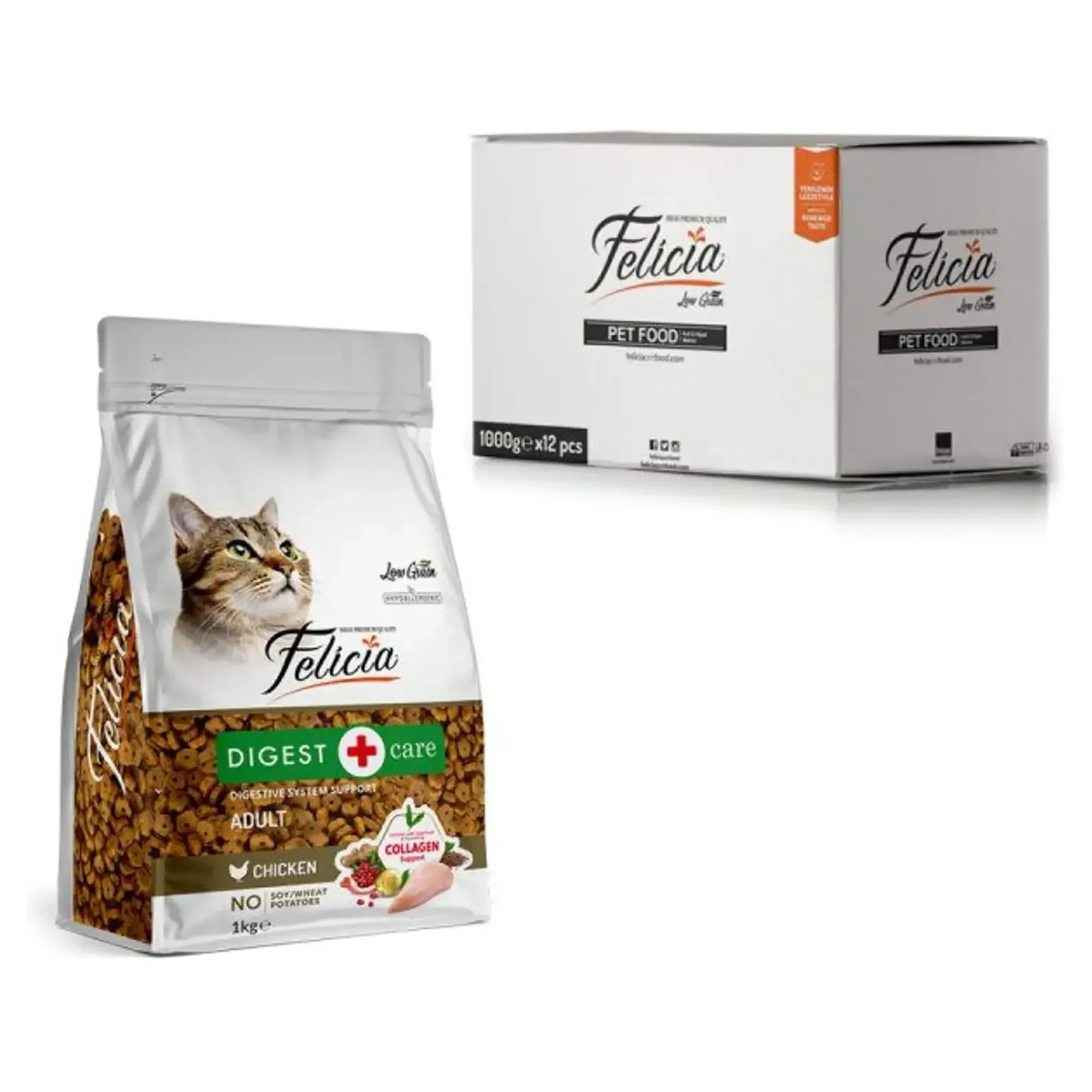 Felicia Felicia Digest Care Az Tahıllı Tavuklu Yetişkin Kedi Maması 1 KG