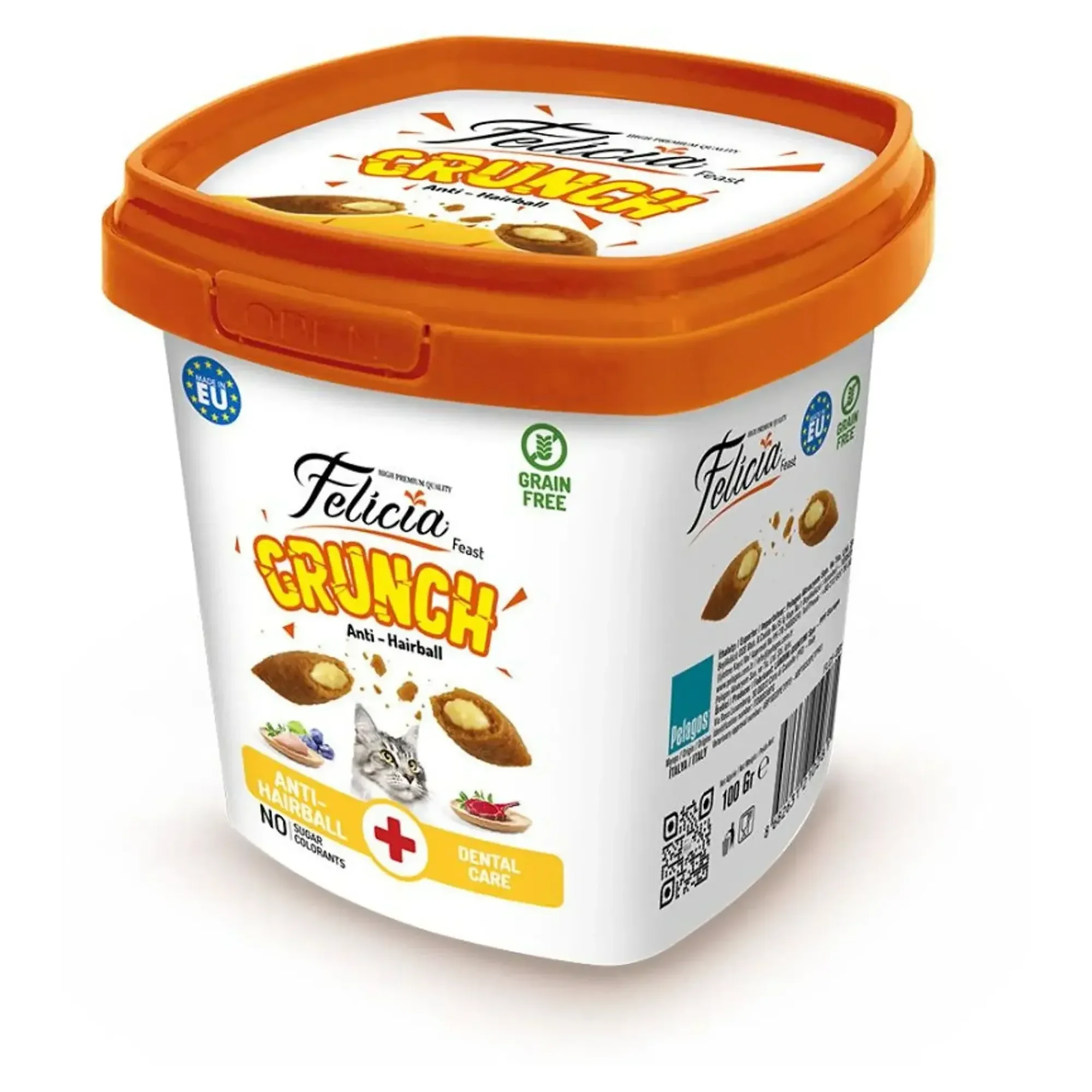Felicia Felicia Crunch Anti Hairball Kedi Ödül Maması 100 G