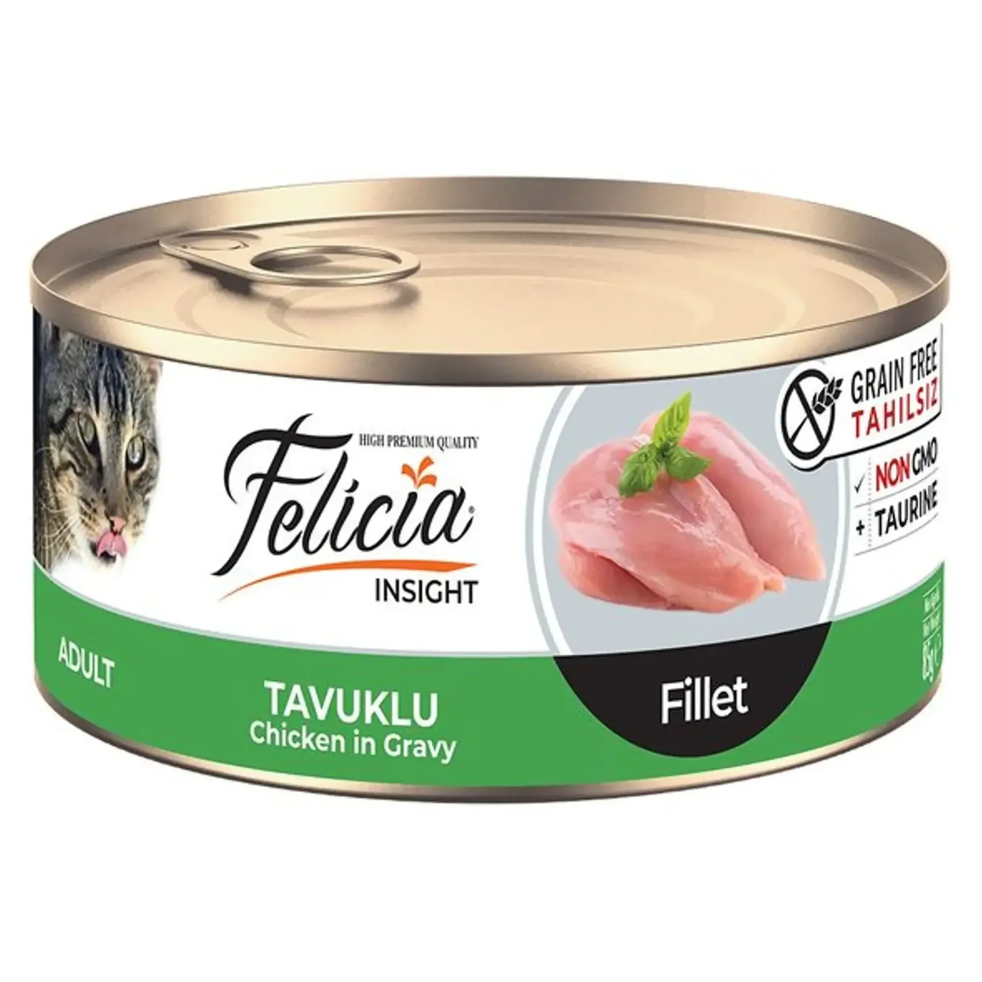 Felicia Felicia Insight Tahılsız Tavuk Filetolu Yetişkin Kedi Konservesi 85 G