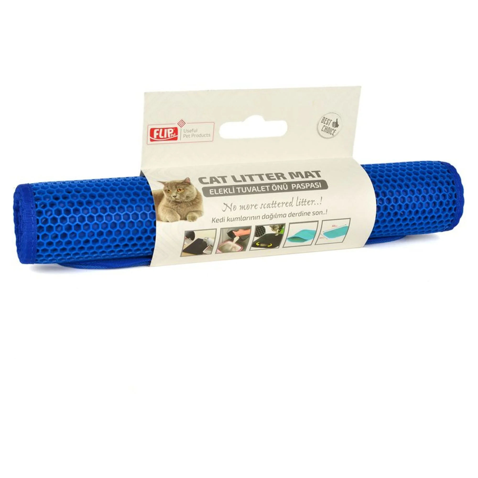 Flip Flip Lux Kedi Kumu Toplama Paspası 60x40 CM