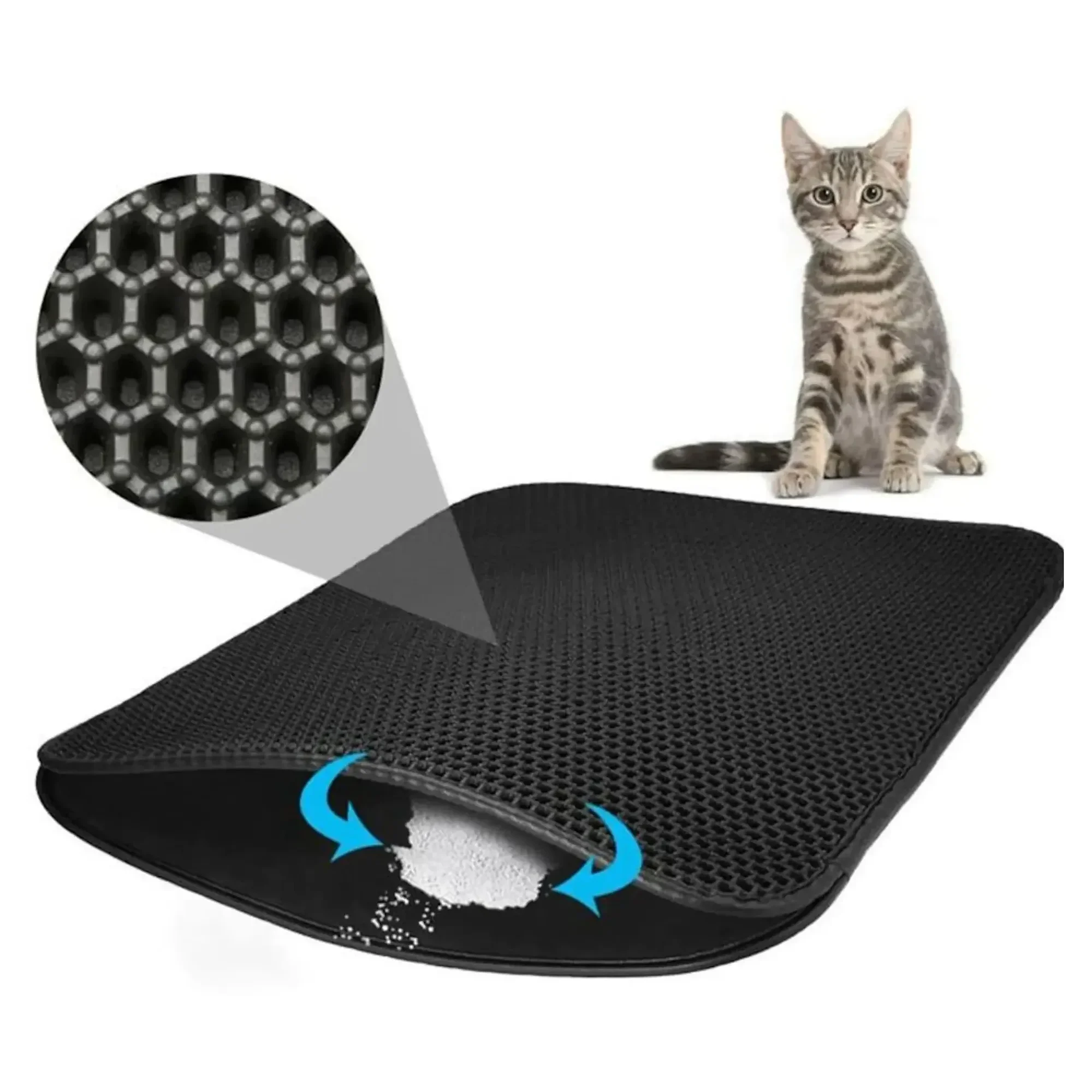 Flip Lux Kedi Kumu Toplama Paspası 60x40 CM — Kum ve Tuvalet Ürünleri, 550 g — Görsel 4