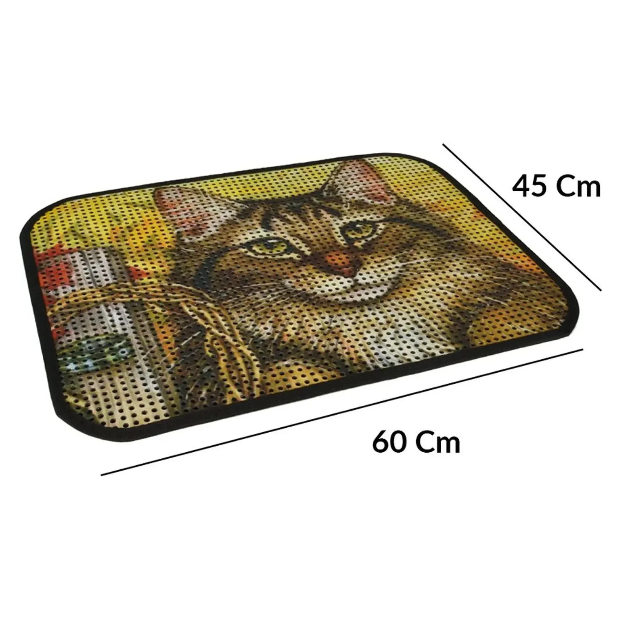 Flip Resimli Lux Kedi Kumu Toplama Paspası 60x45 CM — Kum ve Tuvalet Ürünleri — Görsel 2