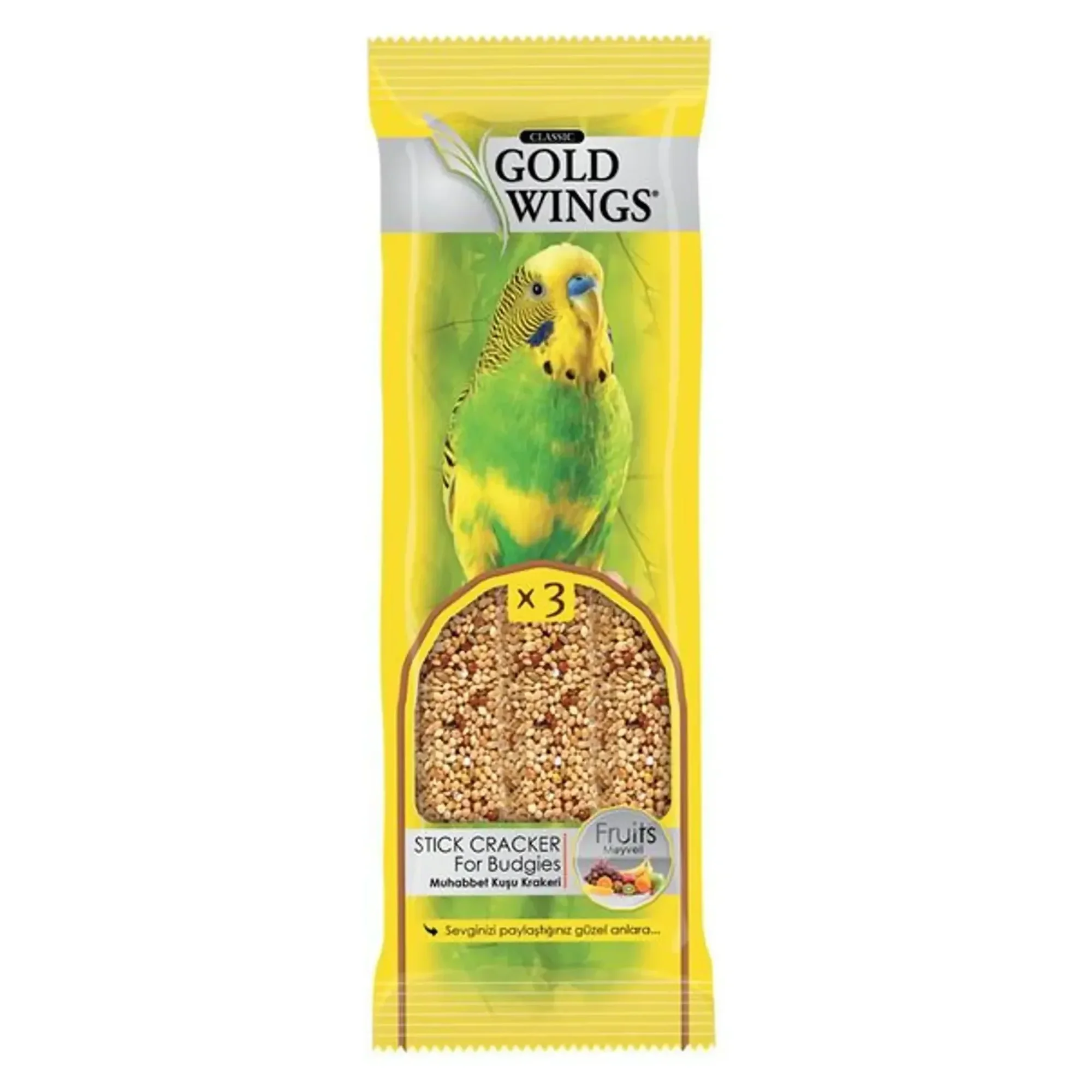 Gold Wings Gold Wings Classic Meyveli Kraker 3'lü