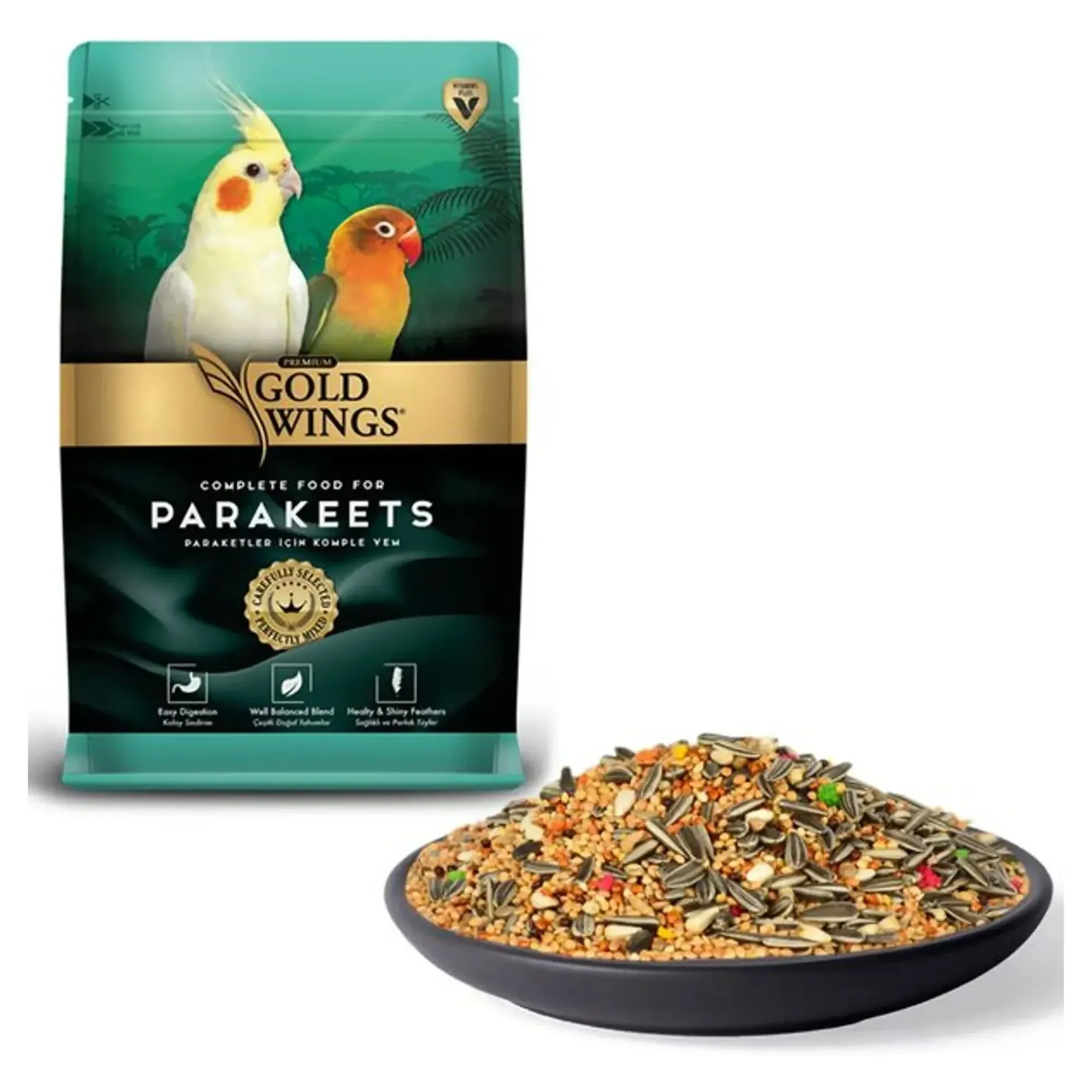 Gold Wings Premium Paraket Yemi 1 KG